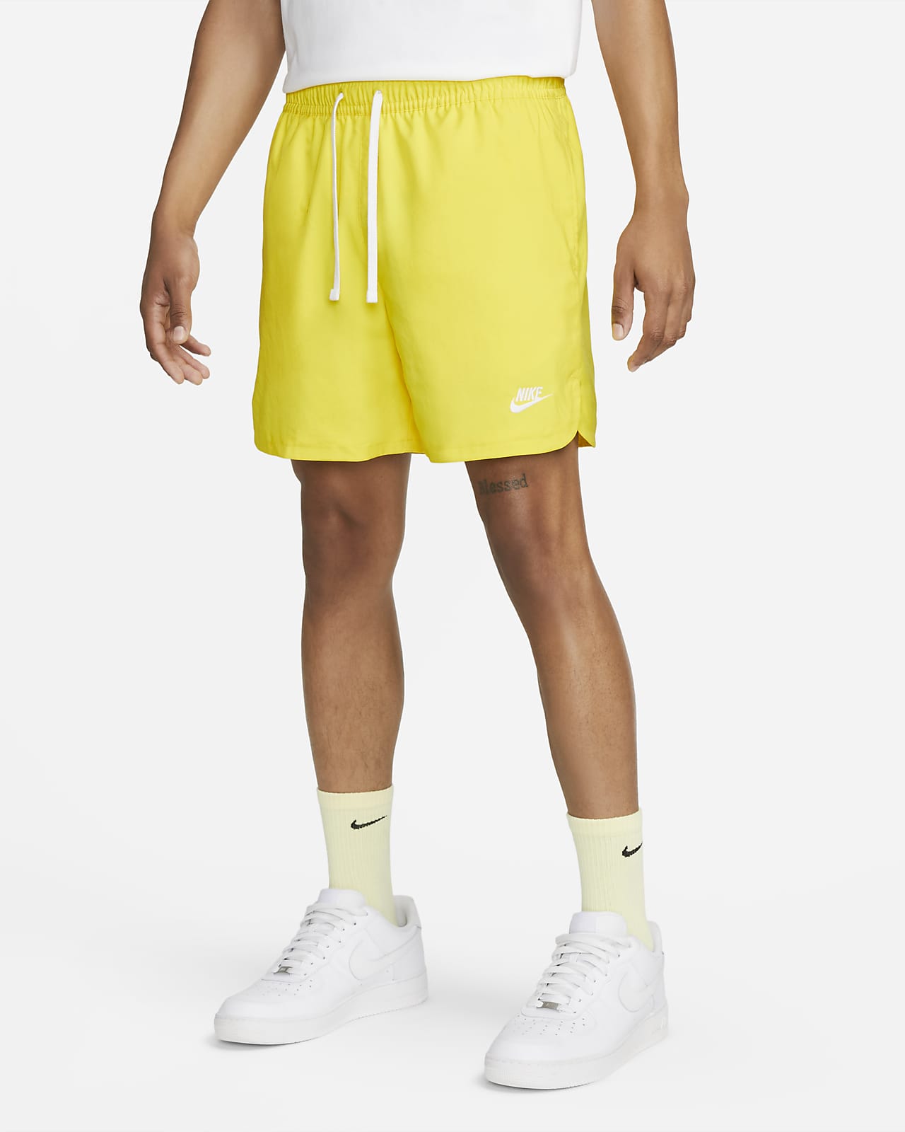 Nike club essentials woven flow shorts grey discount