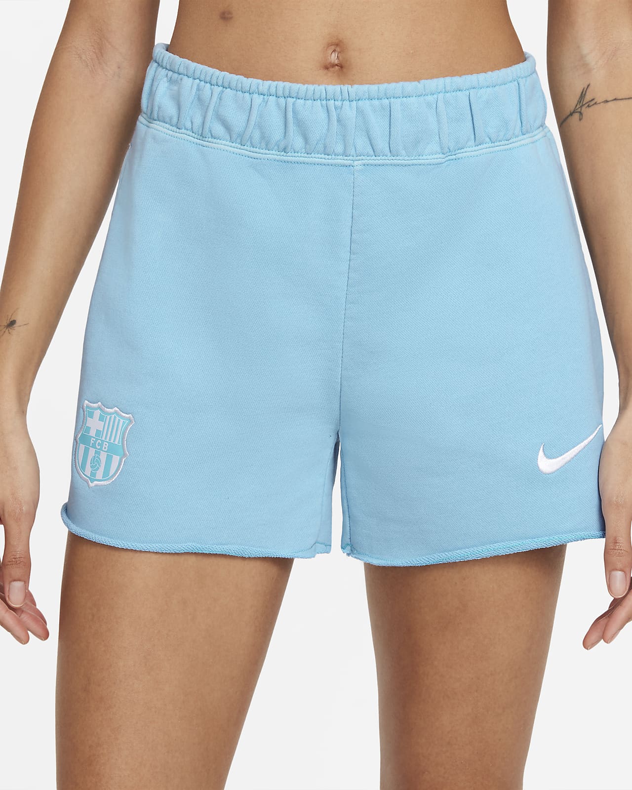 womens nike french terry shorts