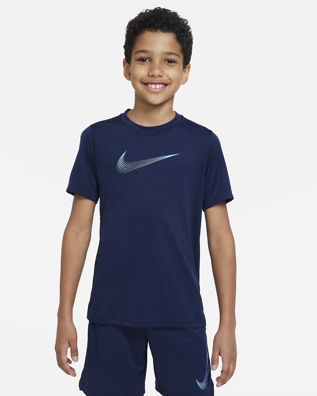 Tréninkové tričko s krátkým rukávem Nike Dri-FIT pro větší děti (chlapce)