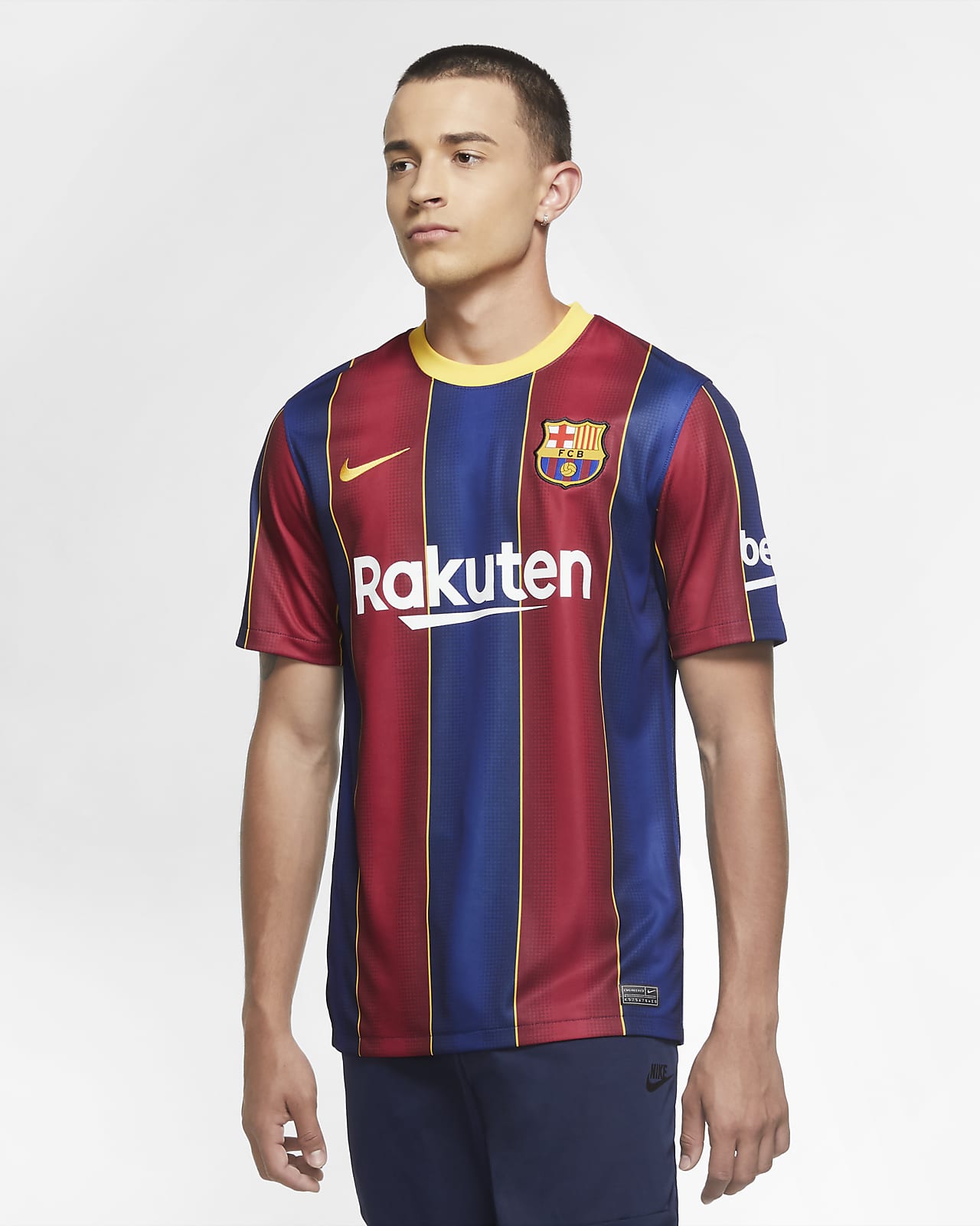 Fc Barcelona 2020 21 Stadium Home Men S Soccer Jersey Nike Com