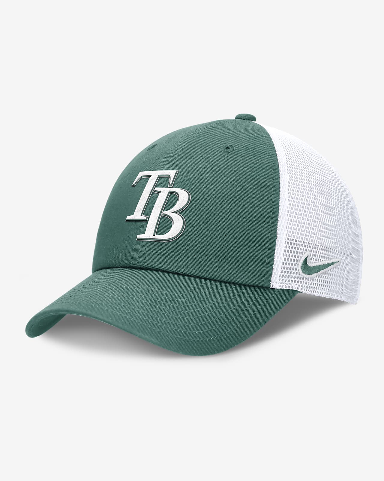 Gorra de rejilla Nike de la MLB ajustable para hombre Tampa Bay Rays Bicoastal Club
