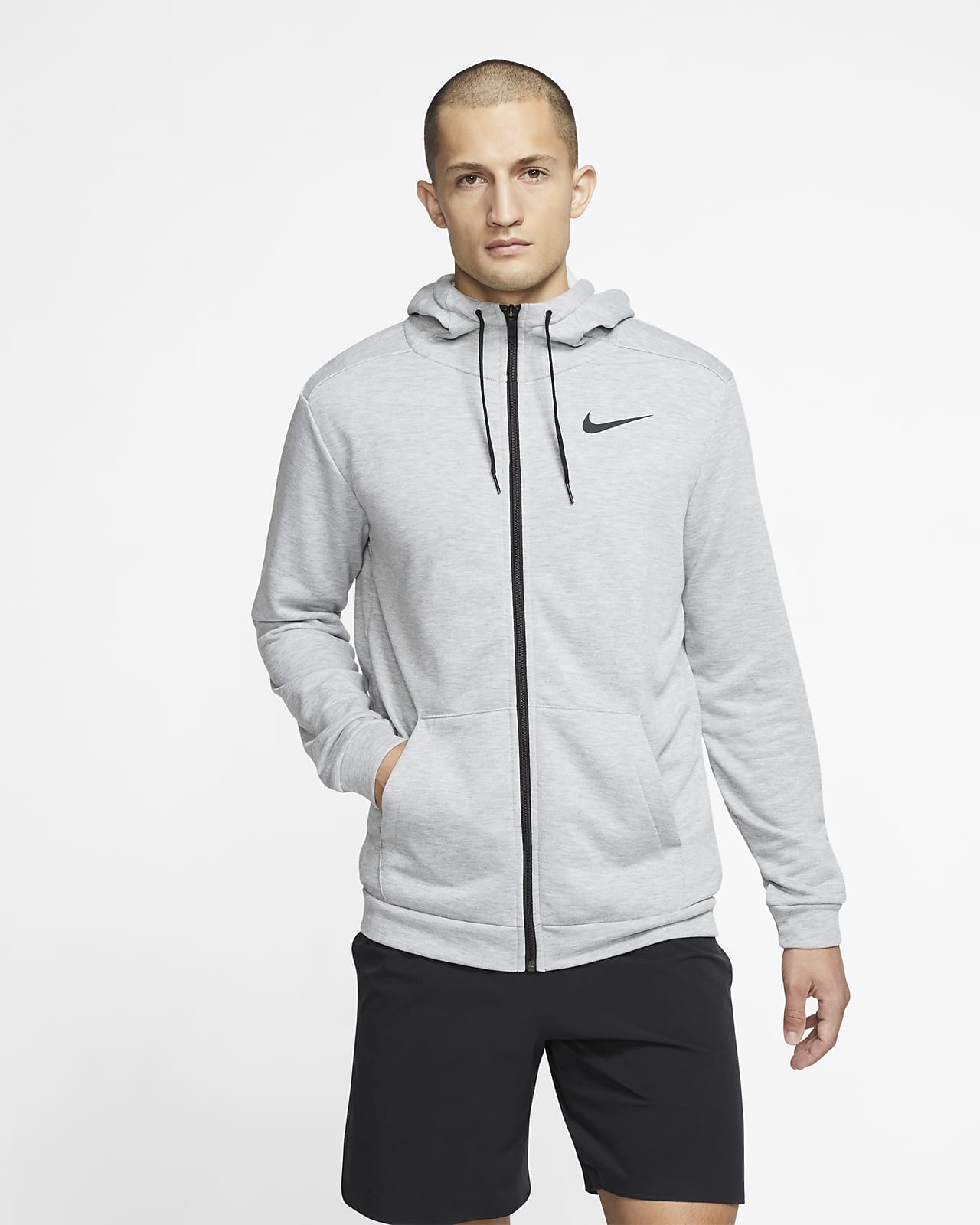 cuello Competir Viaje Sudadera con capucha de entrenamiento y cierre completo para hombre Nike  Dri-FIT. Nike.com