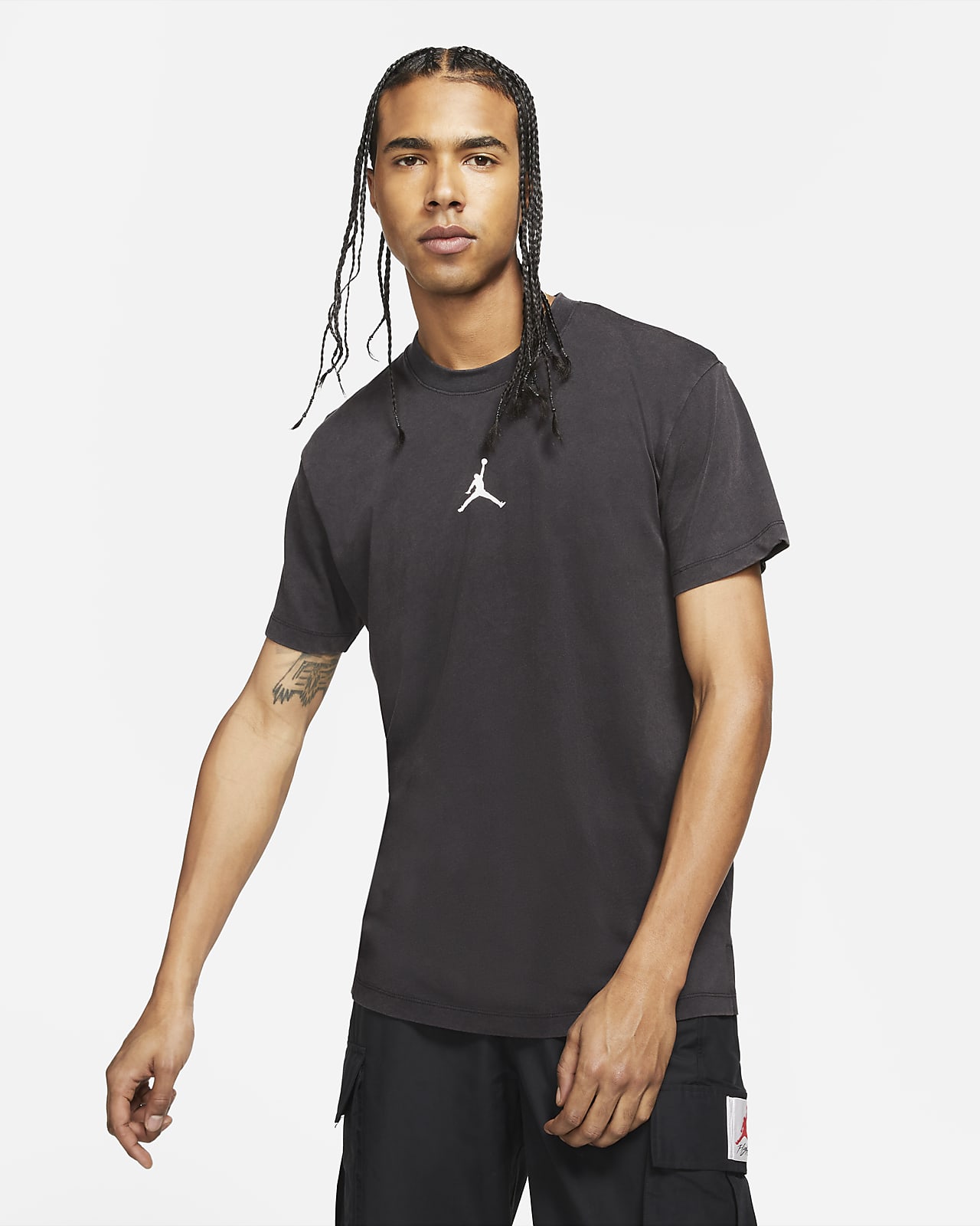Jordan Men's Dri-Fit Air Short-Sleeve T-Shirt, Small, Black