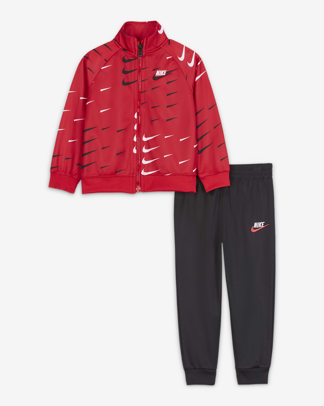 baby red nike tracksuit