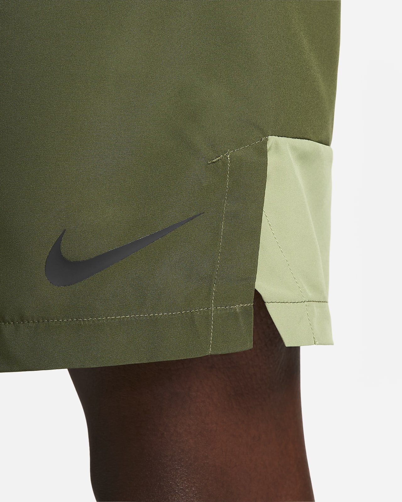 nike green dri fit shorts