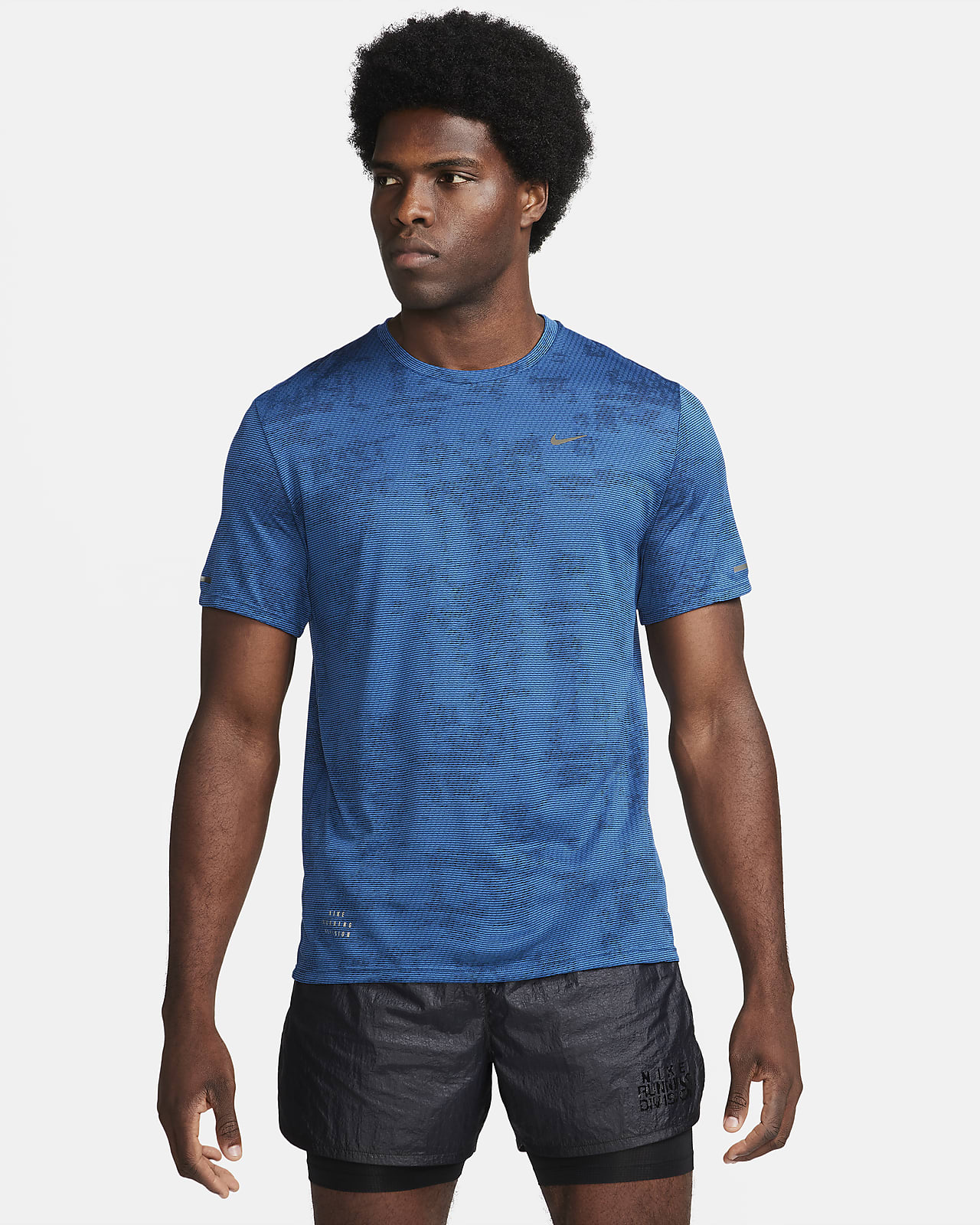 Nike blue hotsell running top