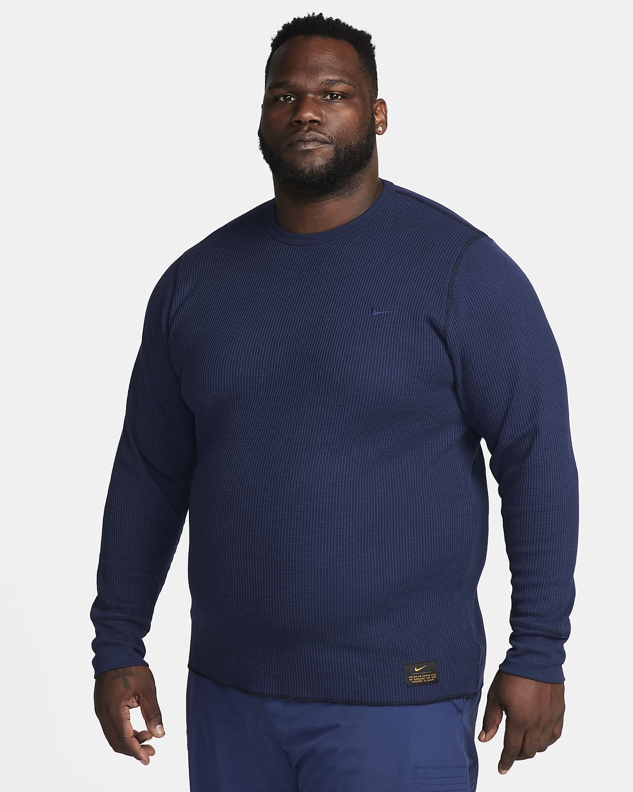 Nike Life Men's Long-sleeve Heavyweight Waffle Top