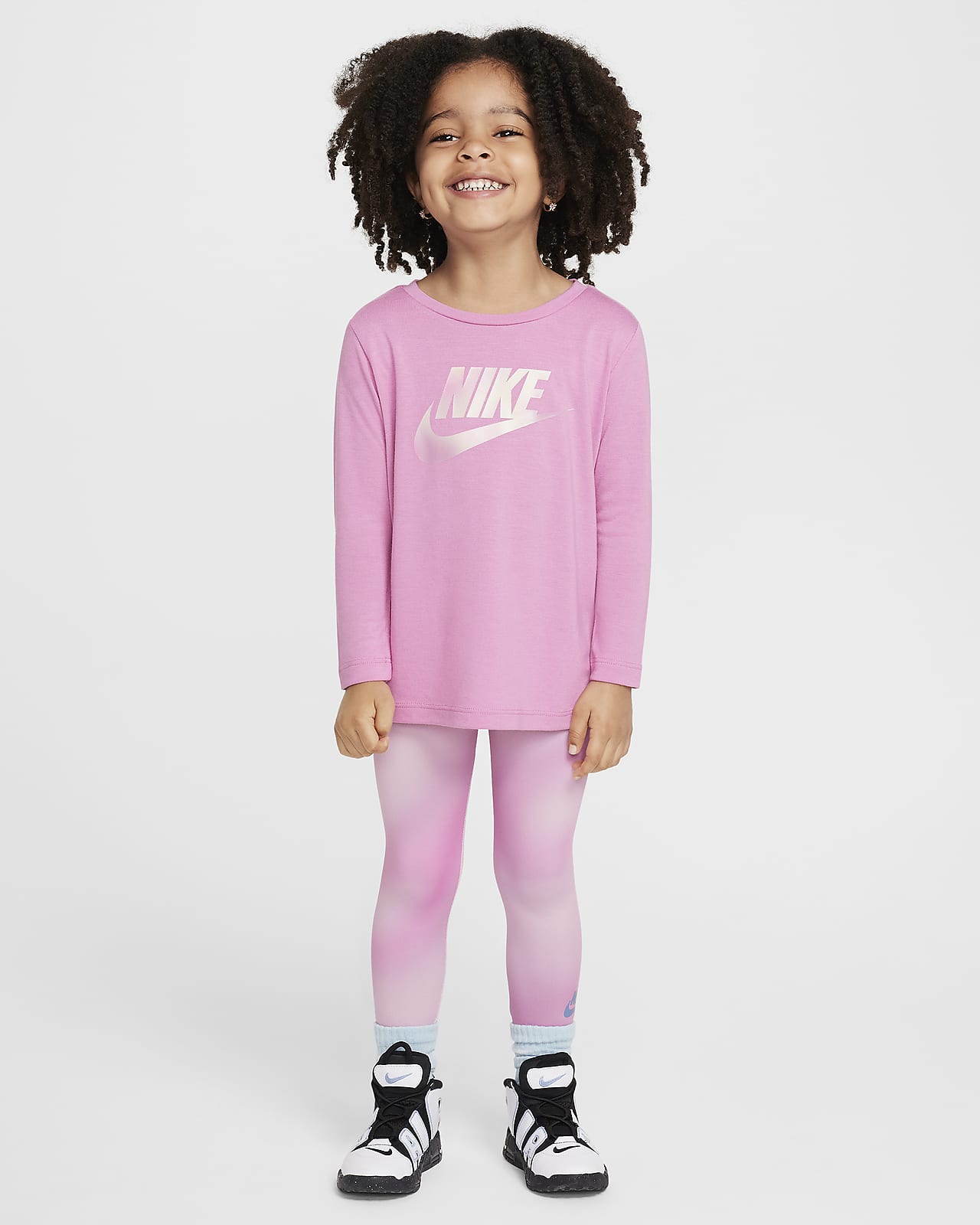 Nike Dri-FIT Toddler Long Sleeve T-Shirt and Leggings Set