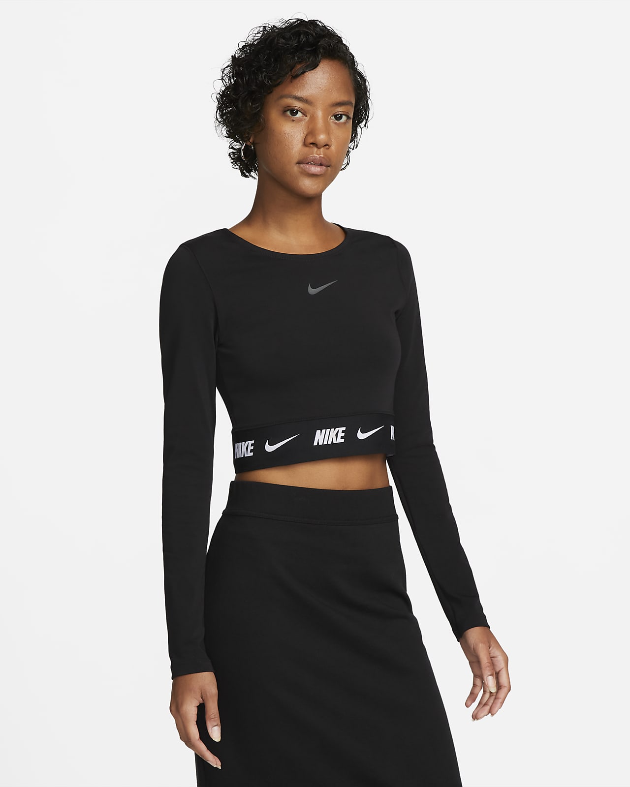 Crop top à manches longues Nike Sportswear pour Femme