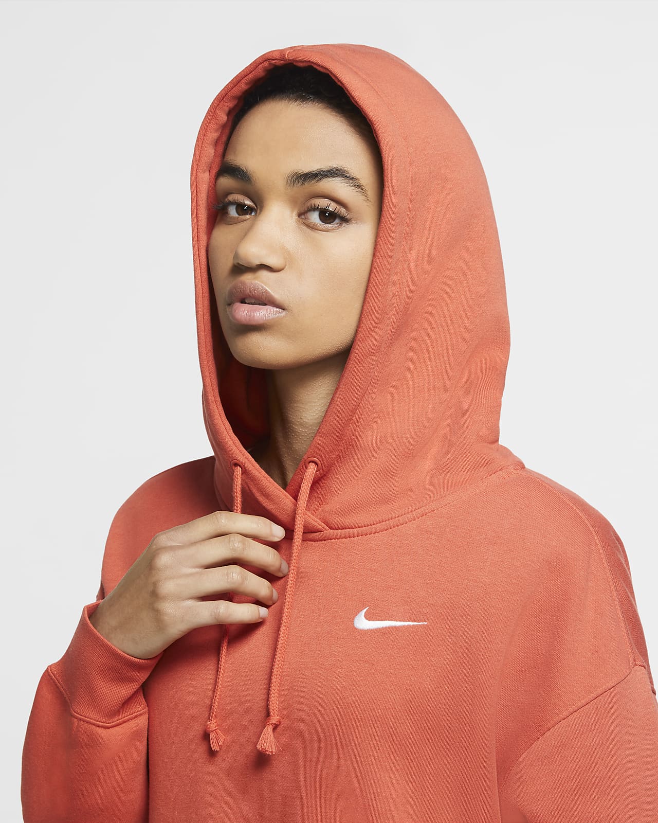 felpa nike donna marroni