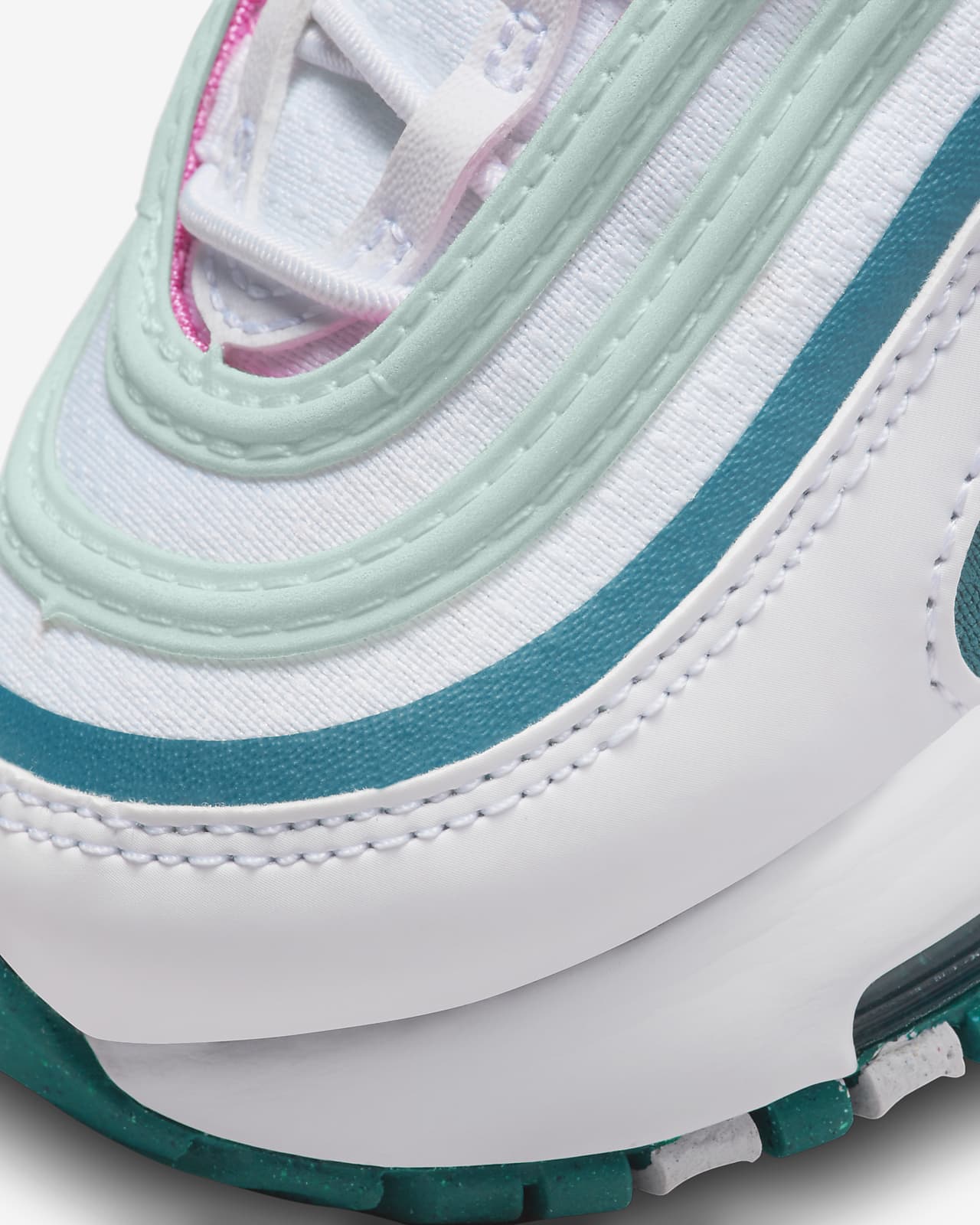Nike Air Max 97 'Miami' White, Pink Blast & Green