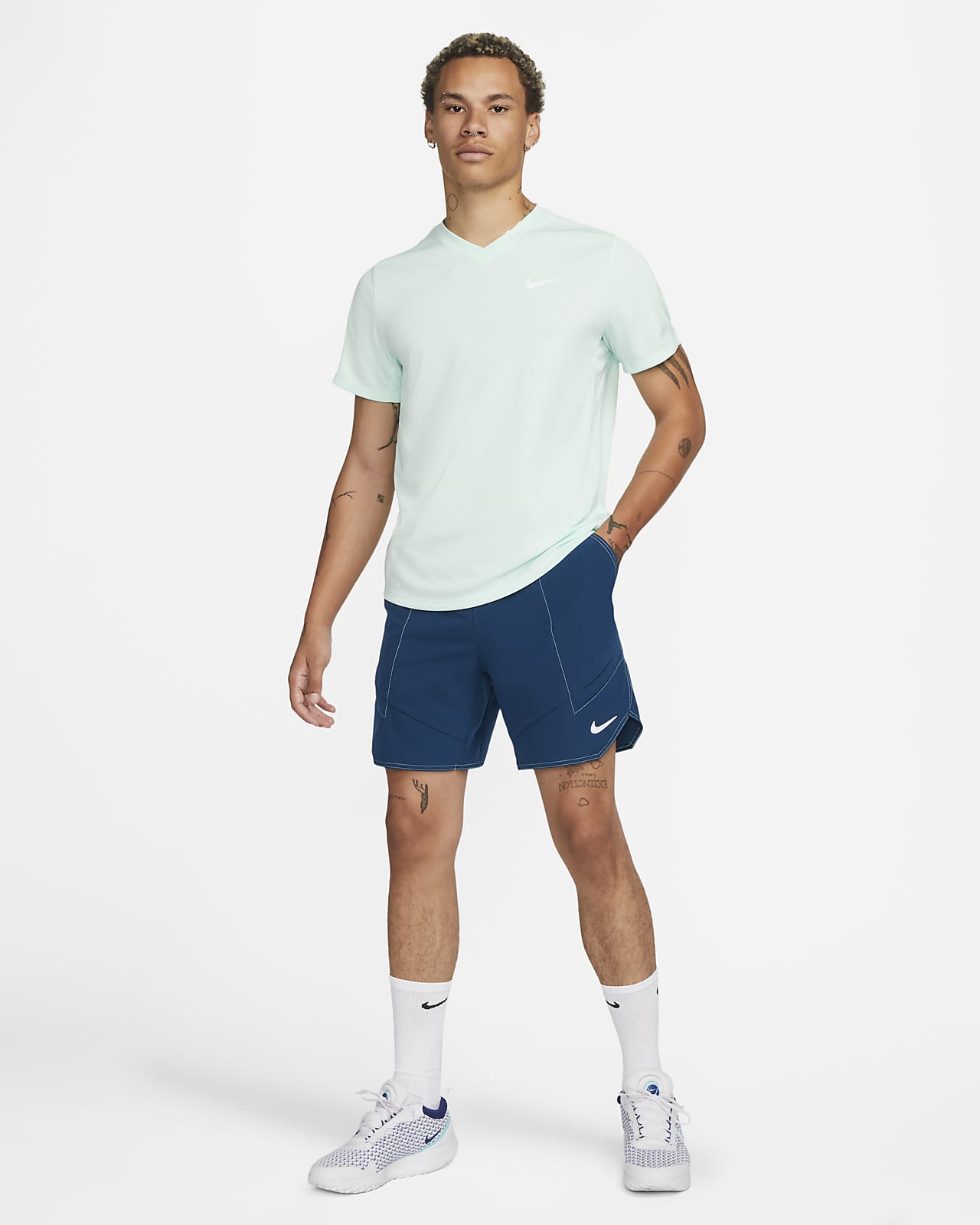 NikeCourt Dri-FIT Advantage Men's 18cm (approx.) Tennis Shorts. Nike LU