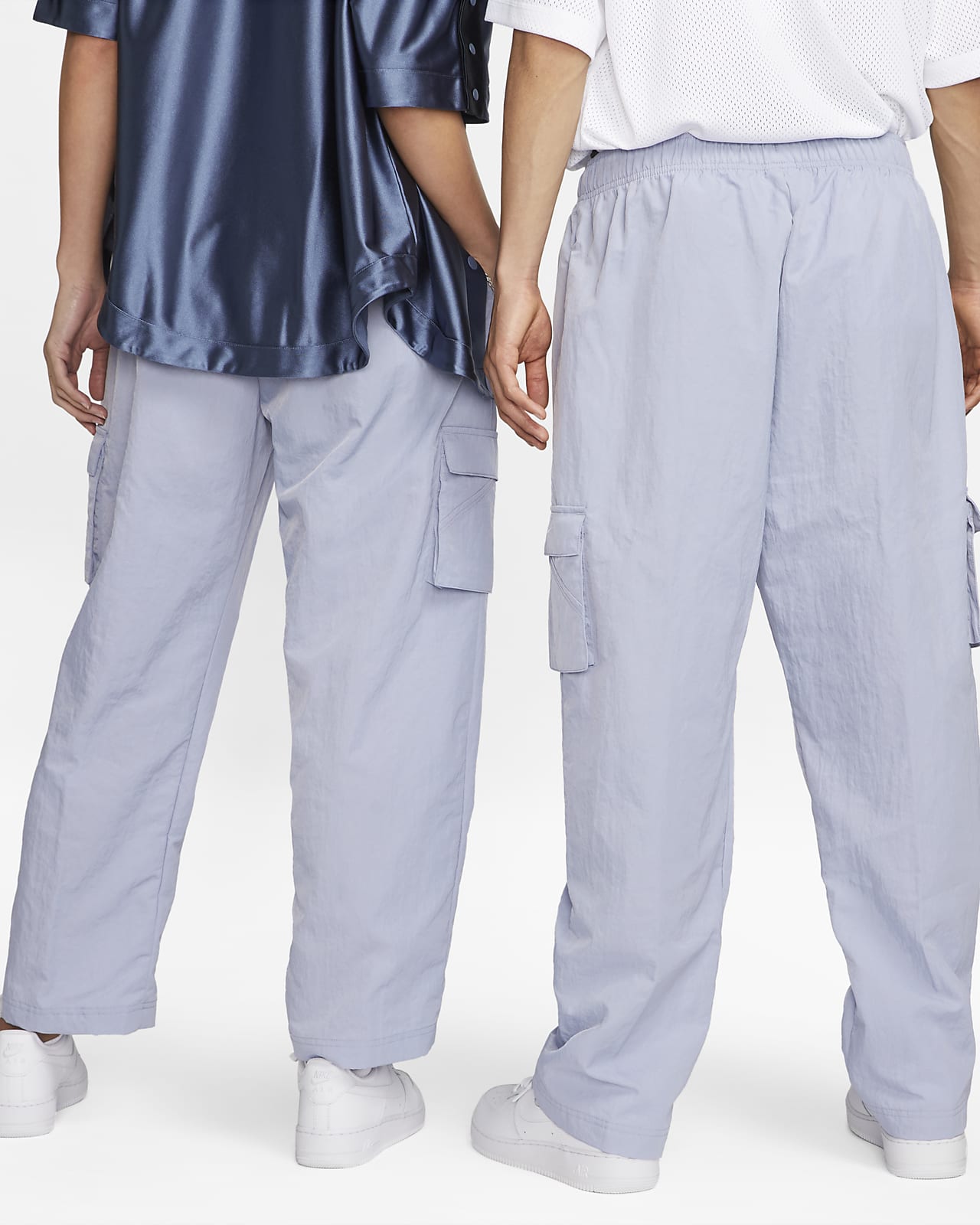 Buy Instafab Plus Mens Light Blue Cargo Trousers Online