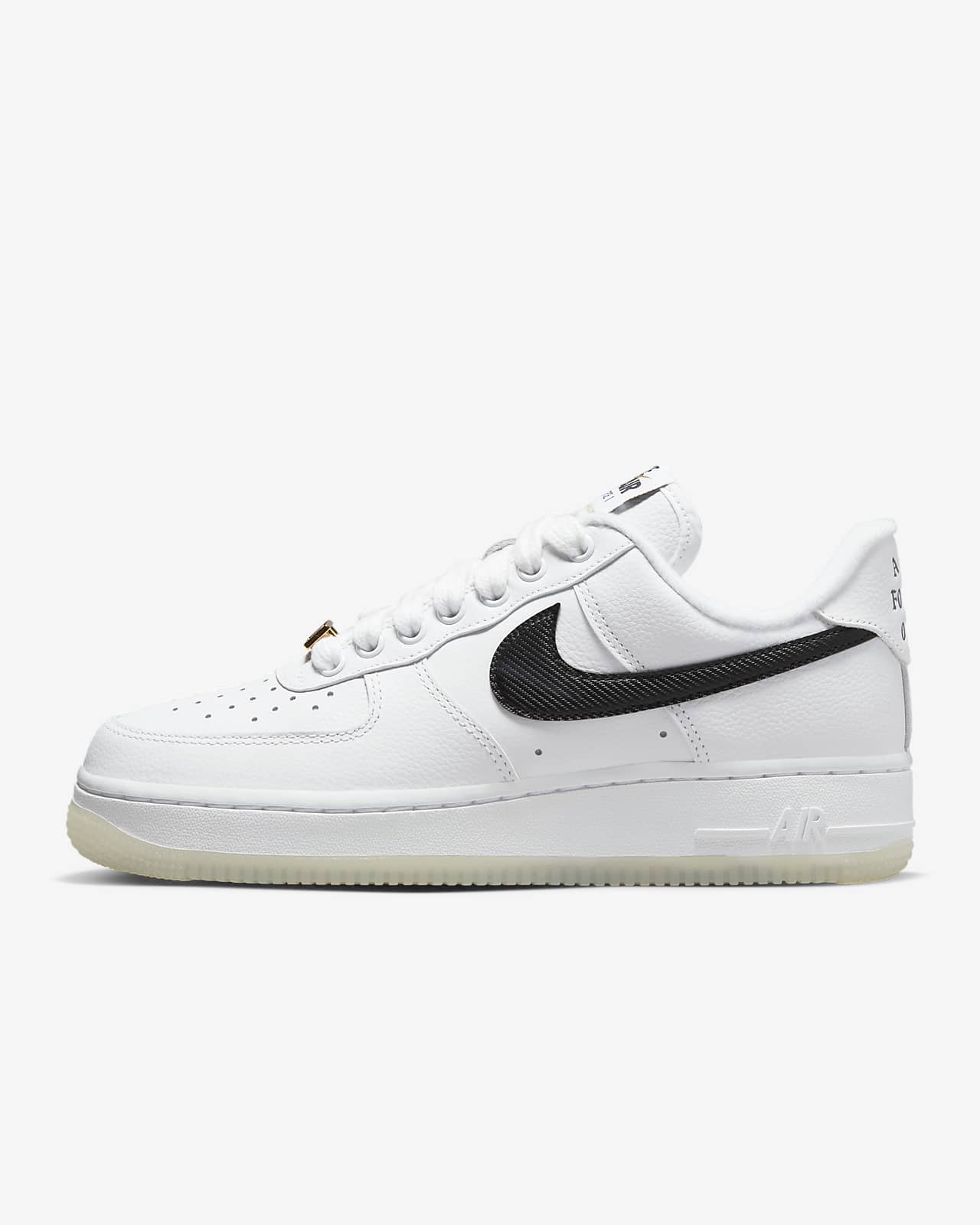 Nike Sportswear AIR FORCE 07 WT UNISEX Sneaker Low White/black/volt ...