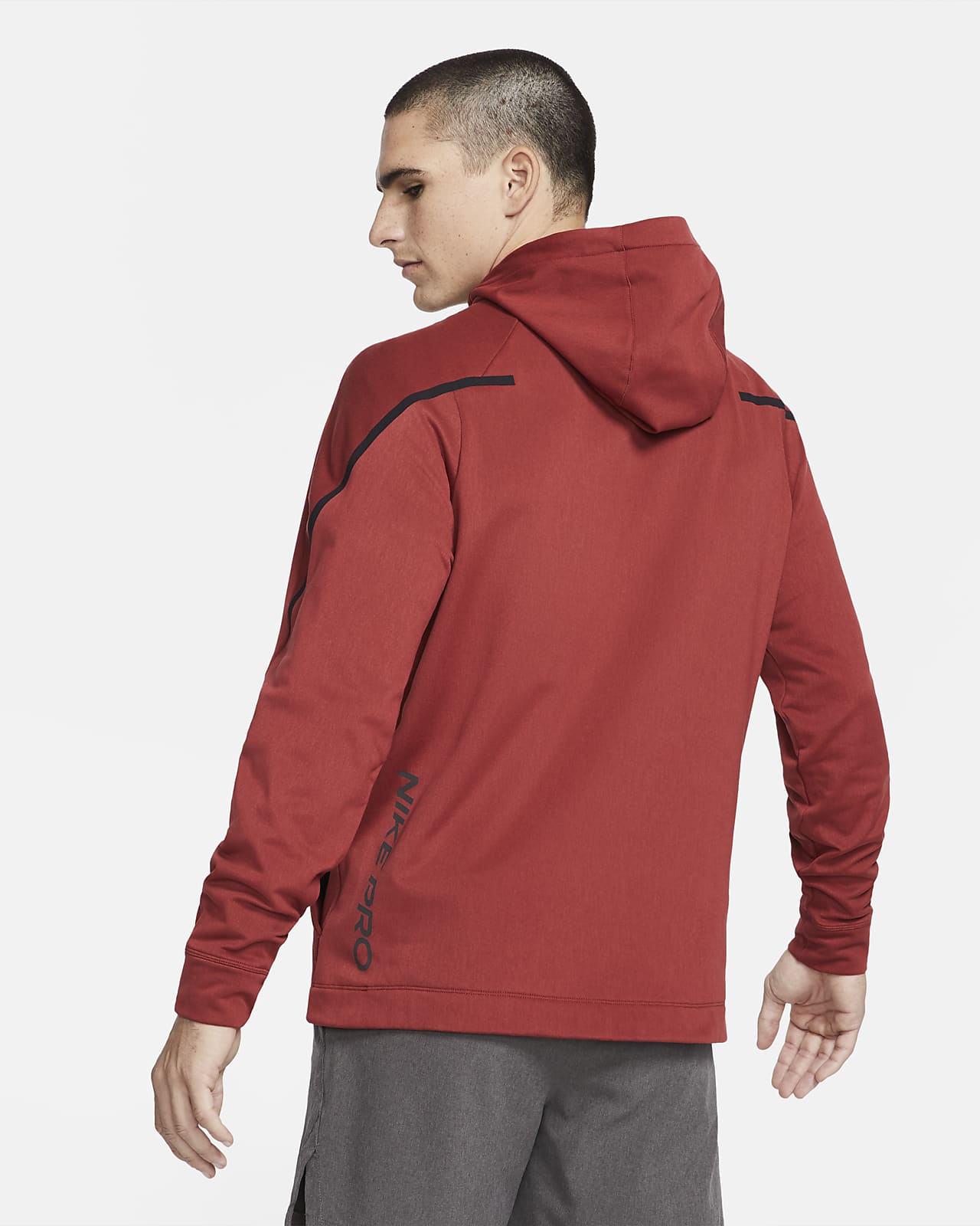 nike pro men's pullover hoodie