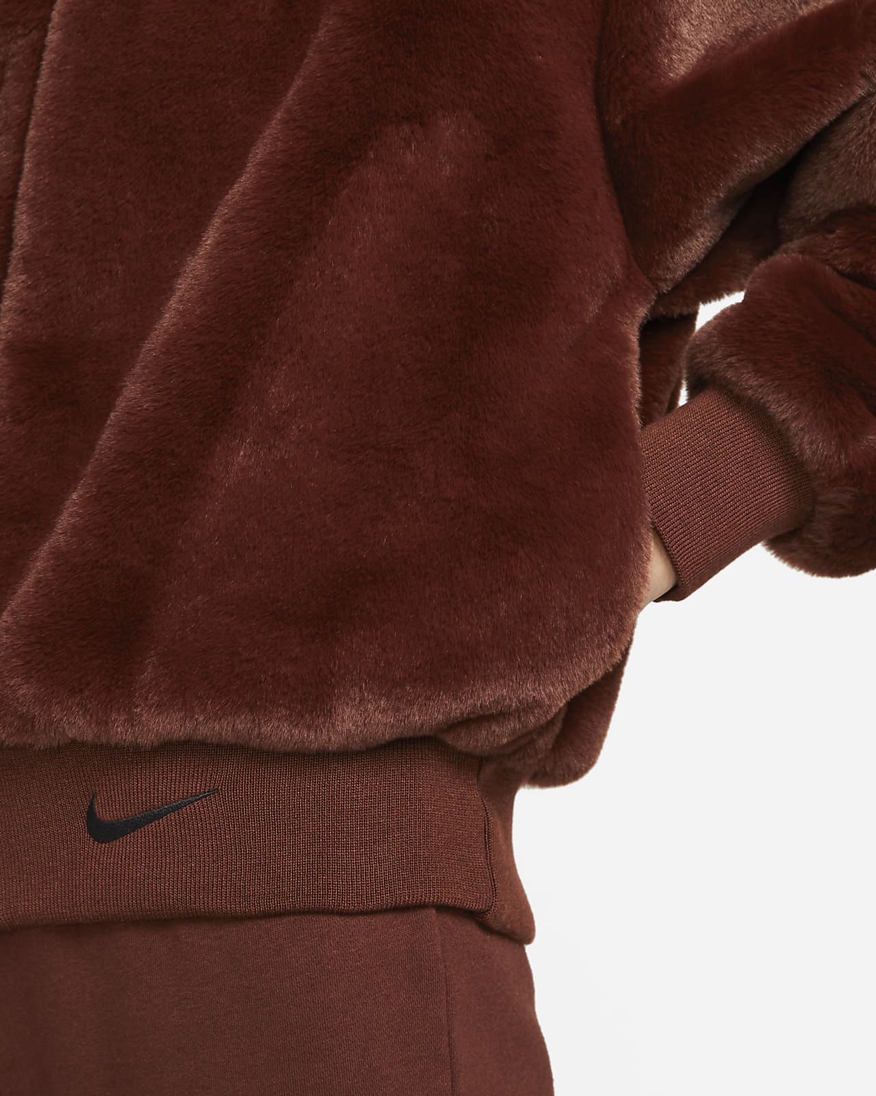 Nike Sportswear Essentials Women's Faux Fur Jacket. Nike AT