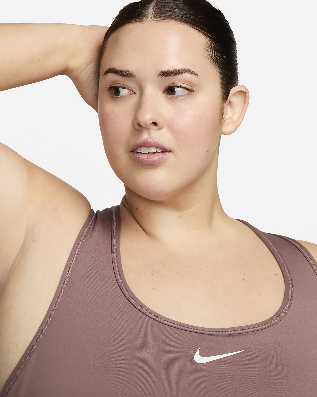 Nike Swoosh Medium-Support Women's Padded Sports Bra (Plus Size). Nike IN
