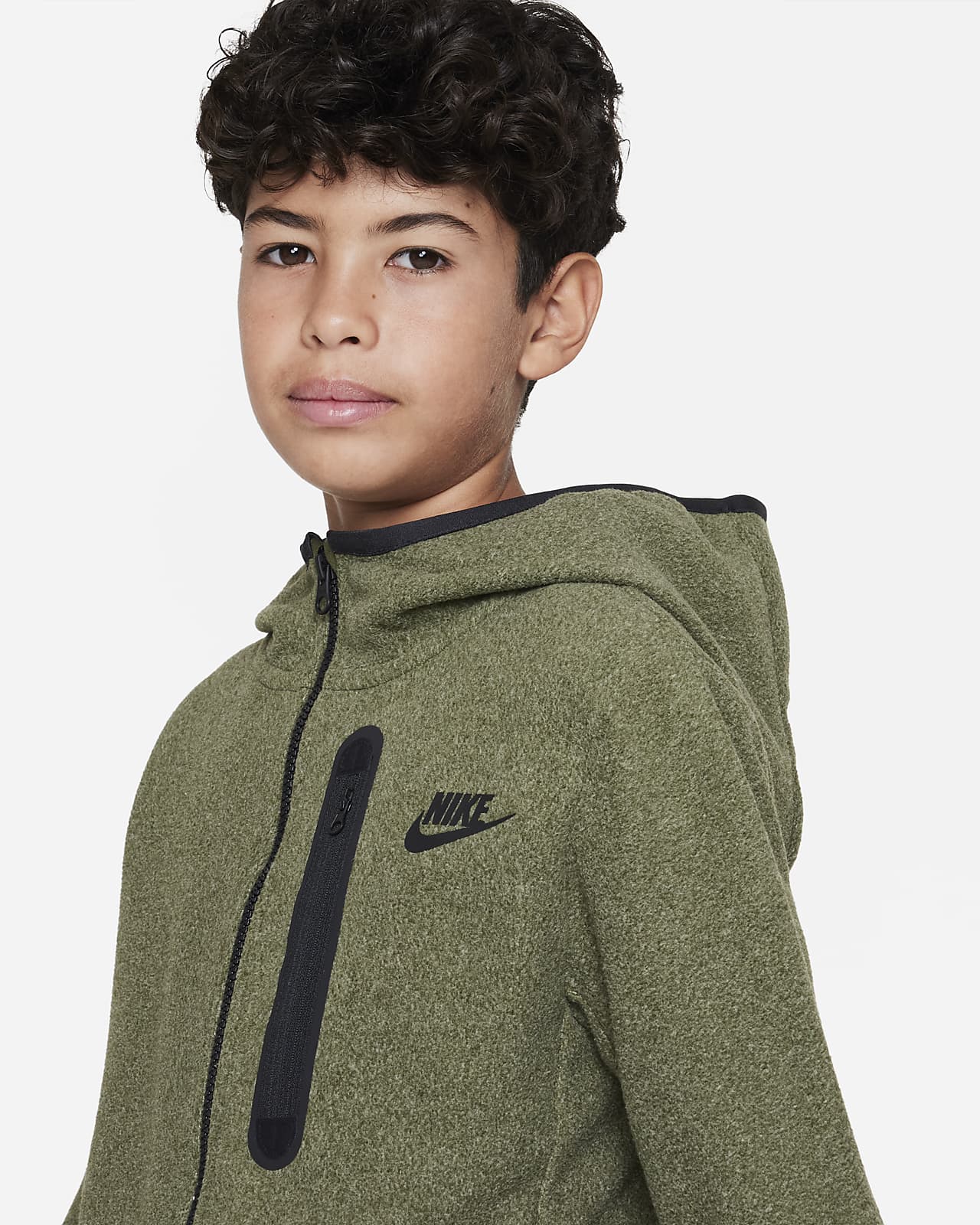 Manhattan Correspondent breng de actie Nike Sportswear Tech Fleece Older Kids' (Boys') Winterized Full-Zip Hoodie.  Nike LU