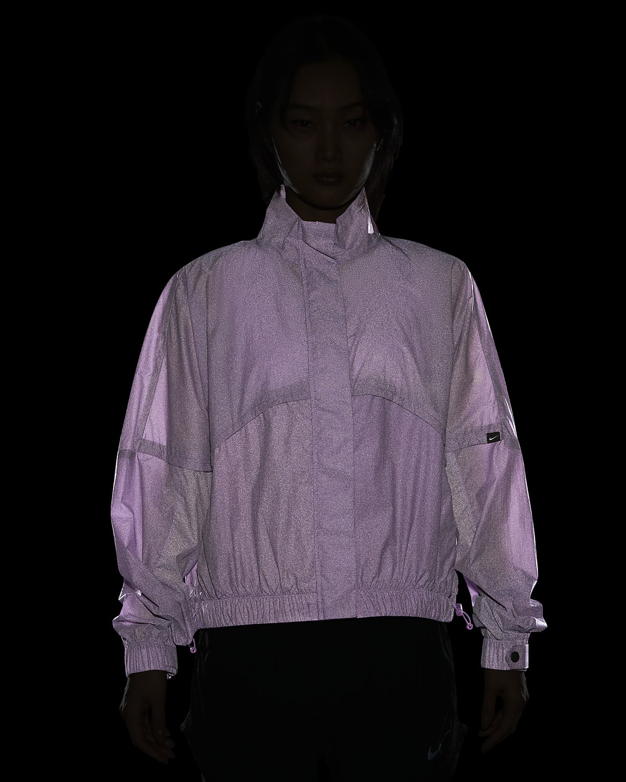 nike dri fit run division women's reflective running jacket