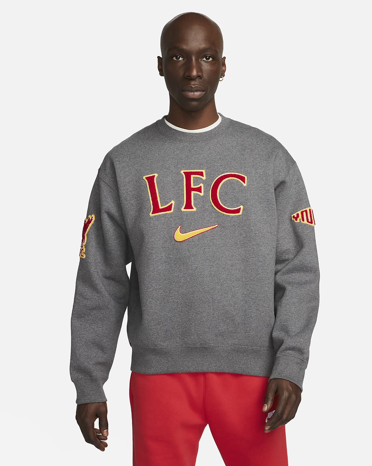 Liverpool FC Solo Swoosh Men's Nike Sweatshirt.