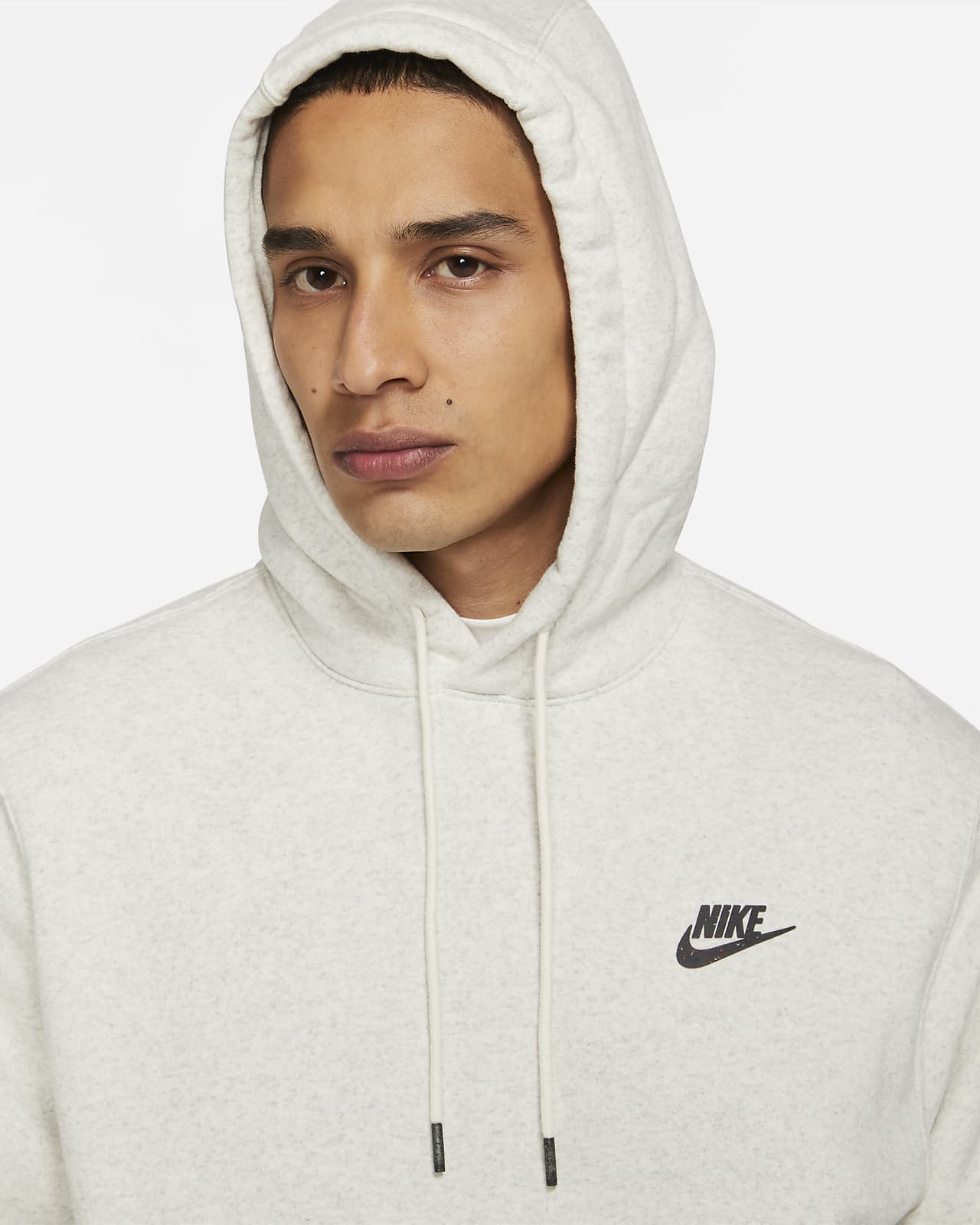 nike light gray hoodie