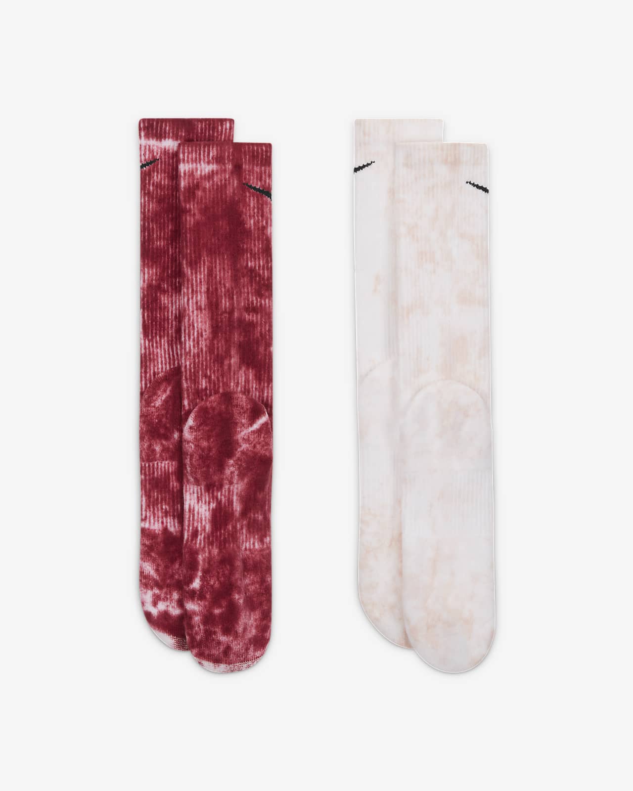 Nike Everyday Plus Cushioned Tie-Dye Crew Socks (2 Pairs). Nike.com