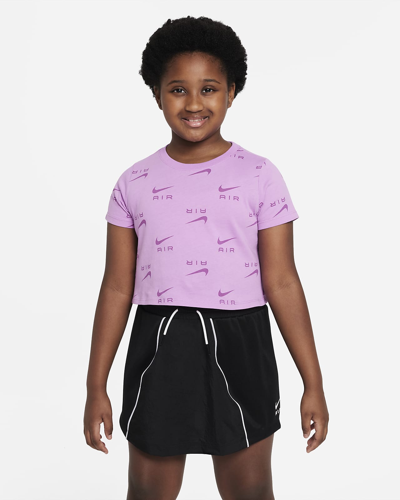 Nike Air Kort T-shirt voor meisjes. Nike BE