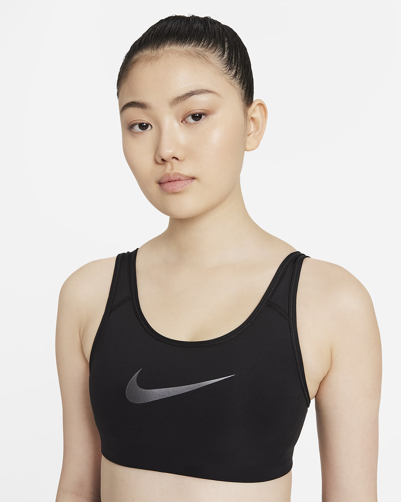 Nike公式 ナイキ Dri Fit スウッシュ アイコン クラッシュ ウィメンズ ミディアムサポート ワンピース パッド ストラッピー スポーツブラ オンラインストア 通販サイト