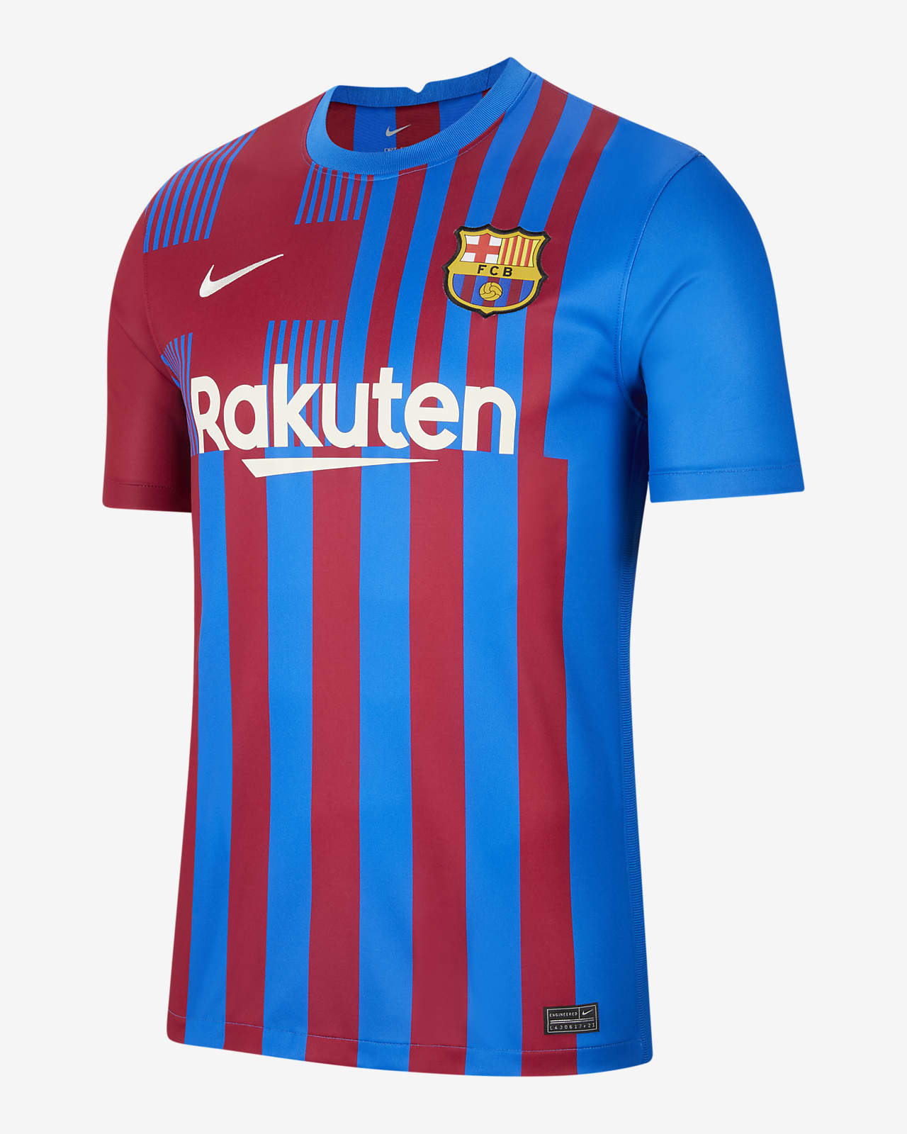 فايزه FC Barcelona 2021/22 Stadium Home Men's Soccer Jersey فايزه