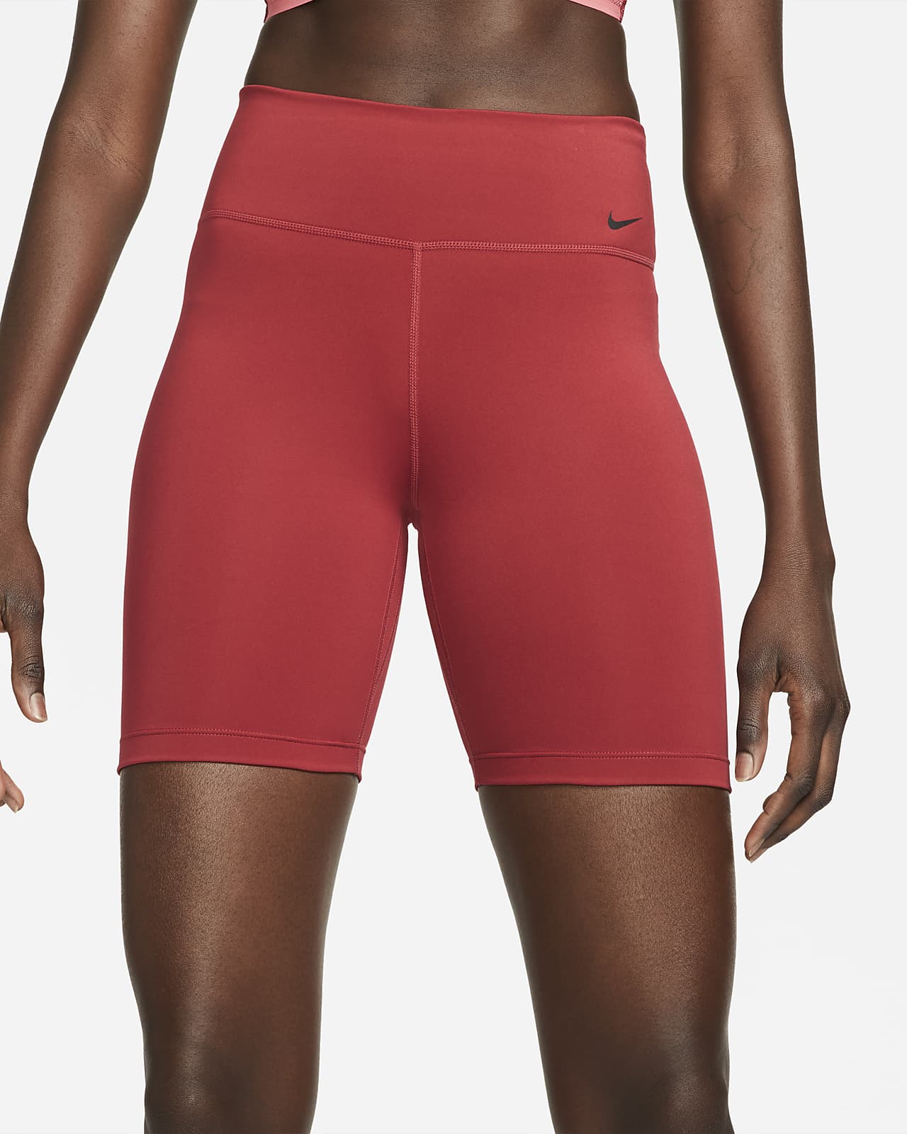 Nike One Bike Shorts mit mittelhohem Bund für Damen (ca. 18 cm). Nike BE