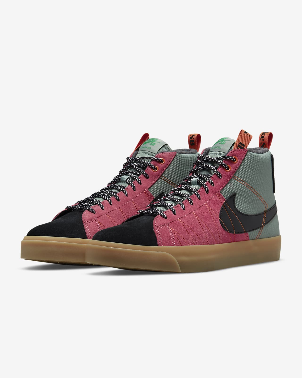 Nike SB Zoom Blazer Mid Premium (brown / blue) | 43einhalb Sneaker Store