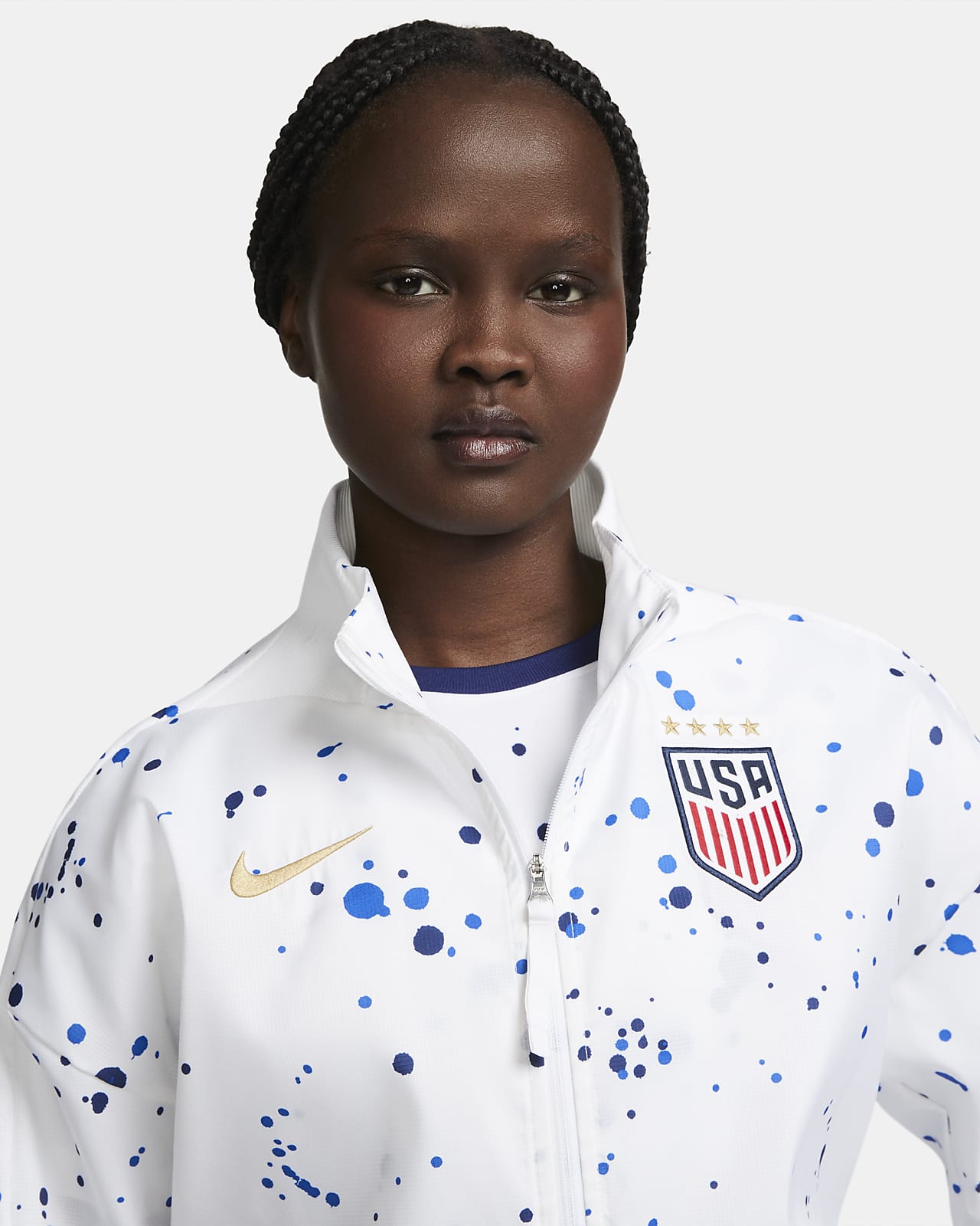 Nike Sportswear Jacket Womens Full Zip Team USA Olympics White Size L at   Women's Clothing store