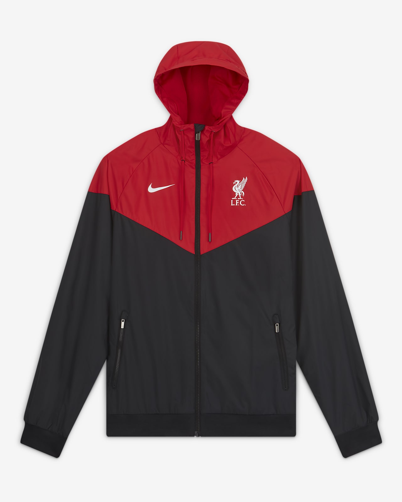 Vävd jacka Liverpool FC Windrunner för män. Nike SE Vävd jacka Liverpool FC Windrunner för män. Nike SE