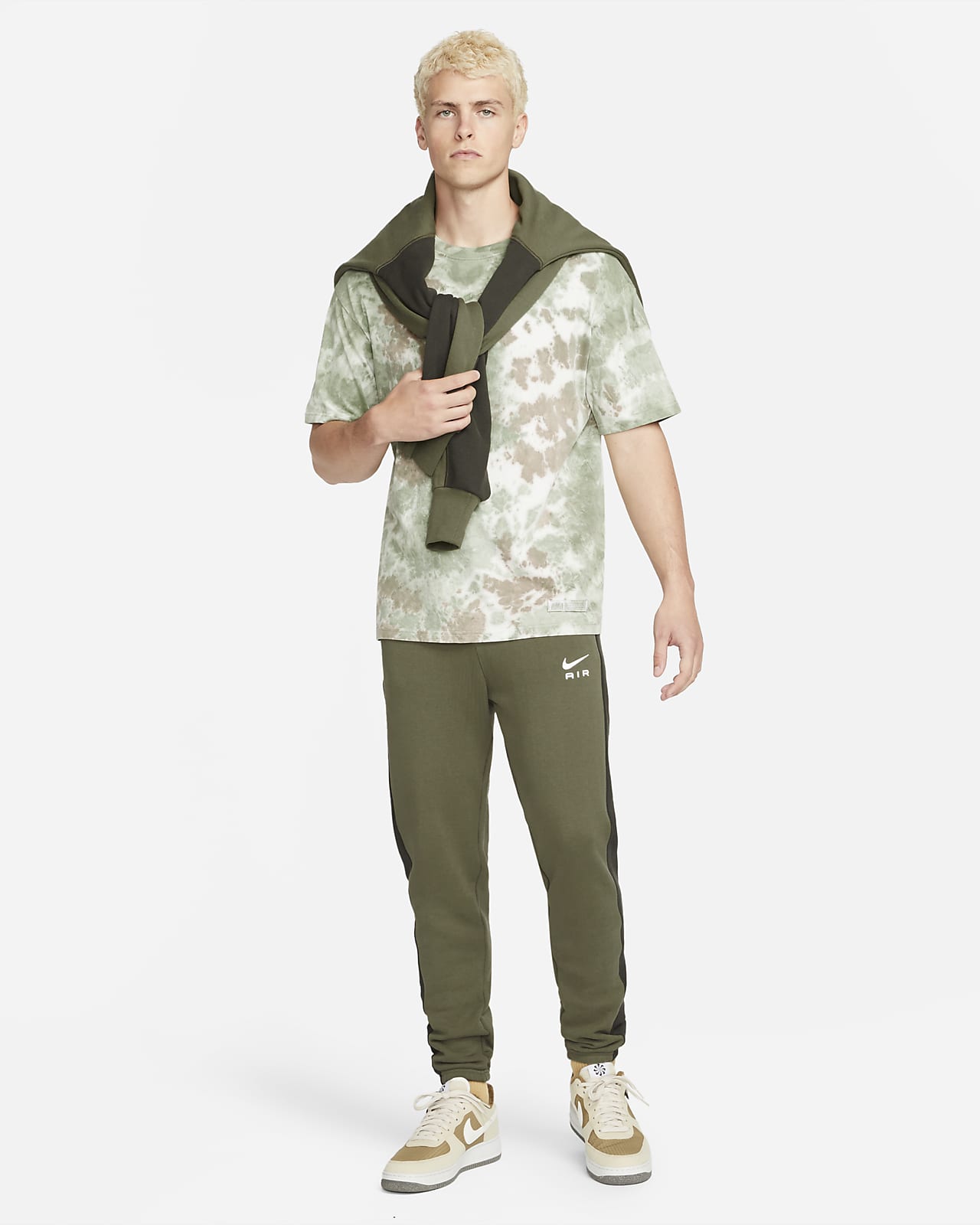 nike french terry cargo pants