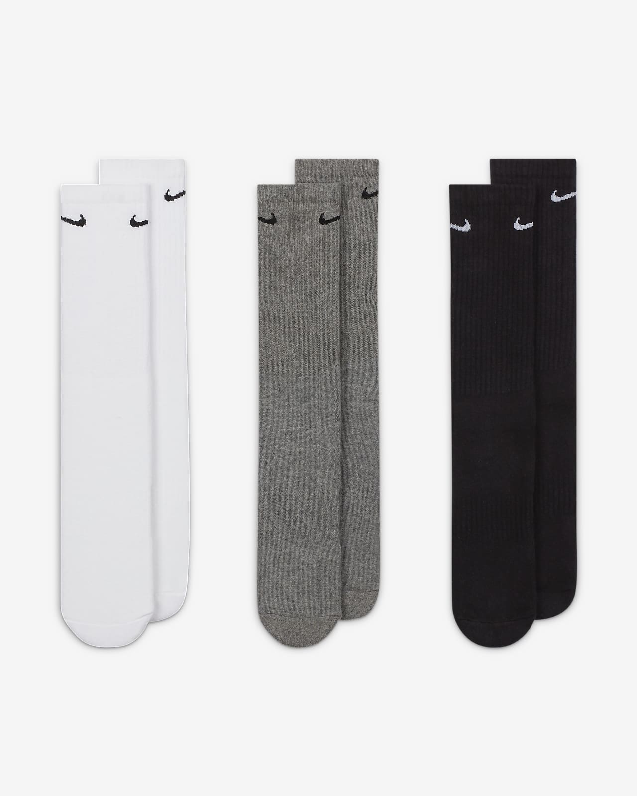 Nike Everyday Cushioned Training Crew Socks (3 Pairs). Nike GB