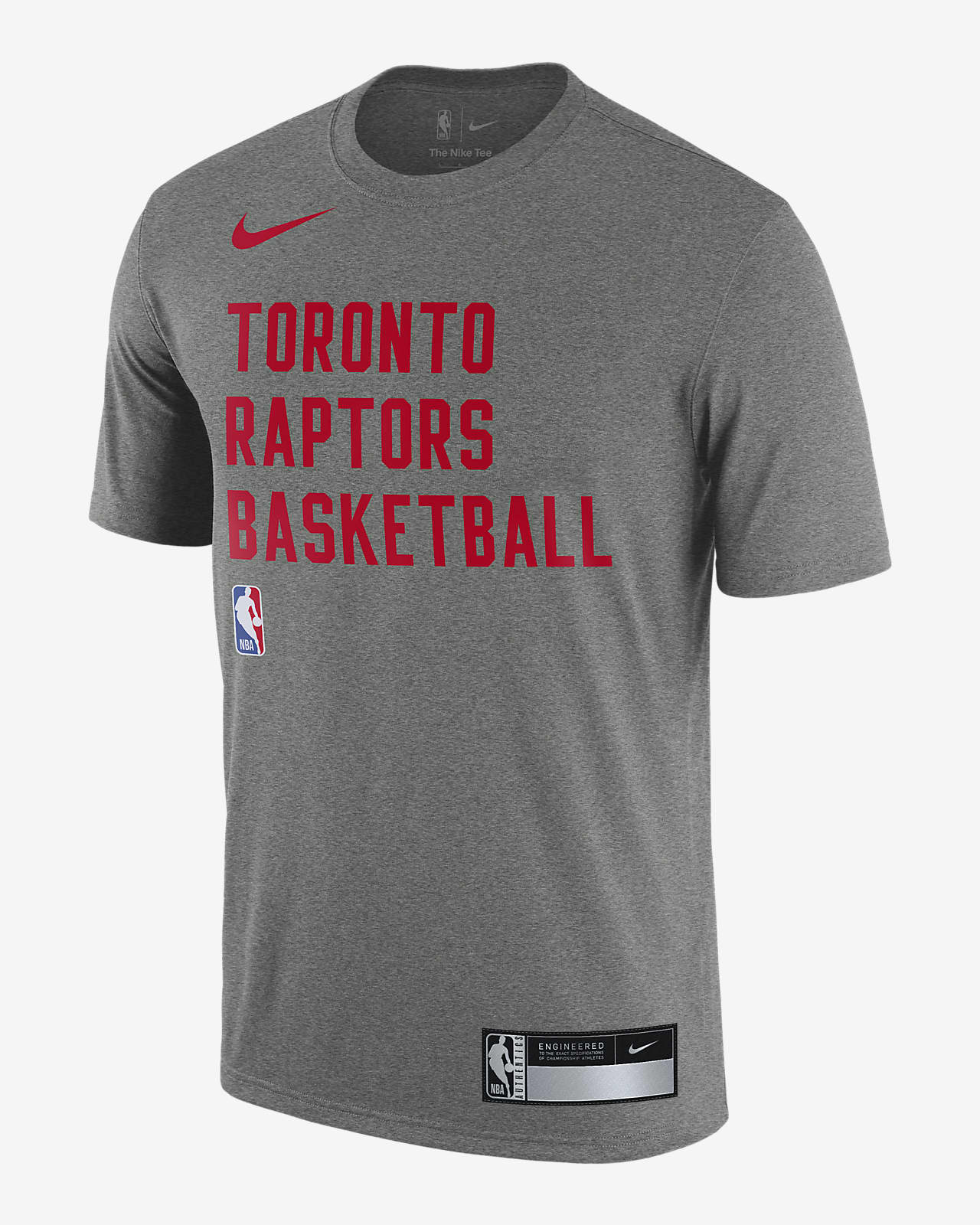 Playera de práctica de la NBA Nike Dri-FIT para hombre Toronto Raptors