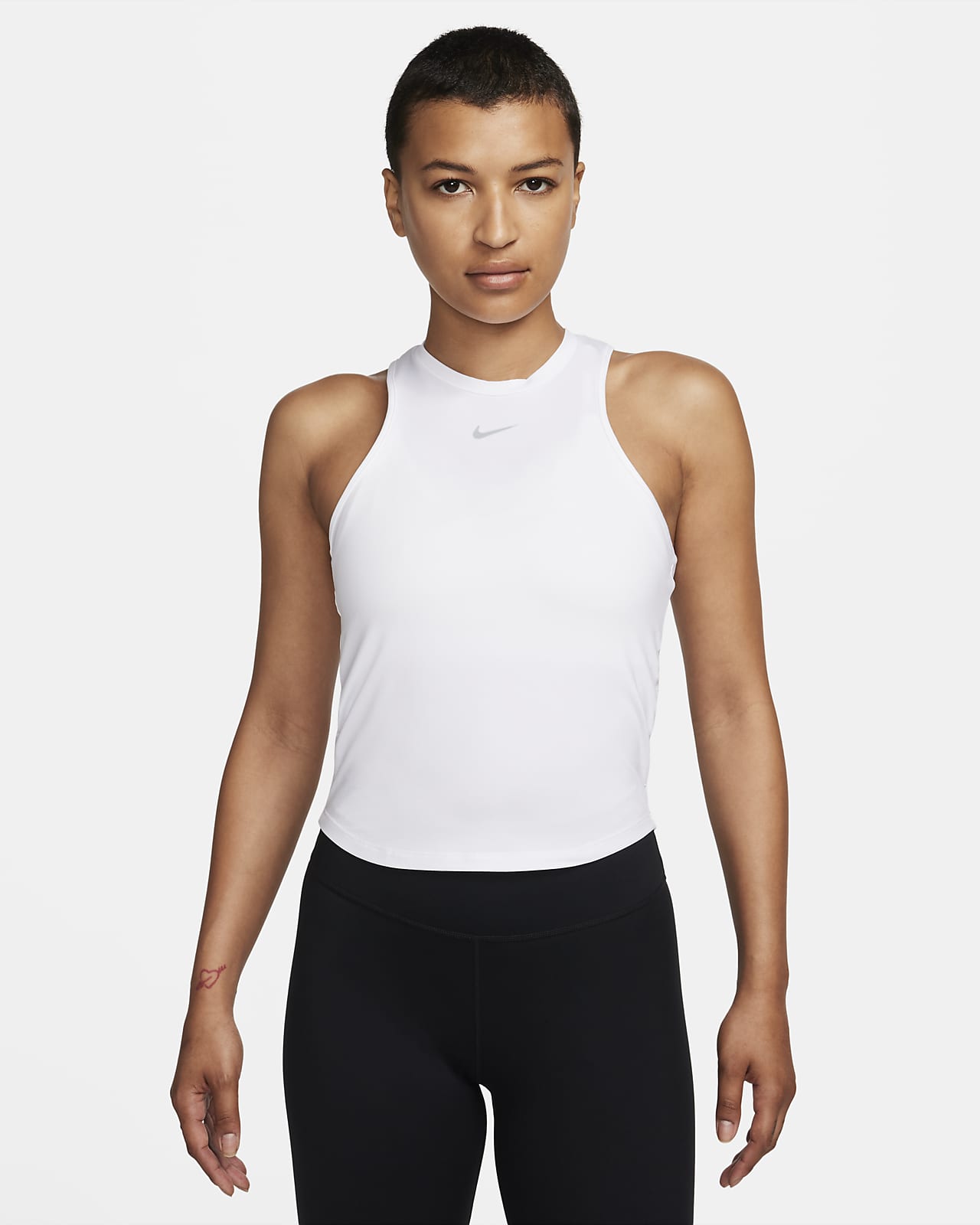 Buy Nike Blue Dri-FIT One Crop Leggings from Next Luxembourg
