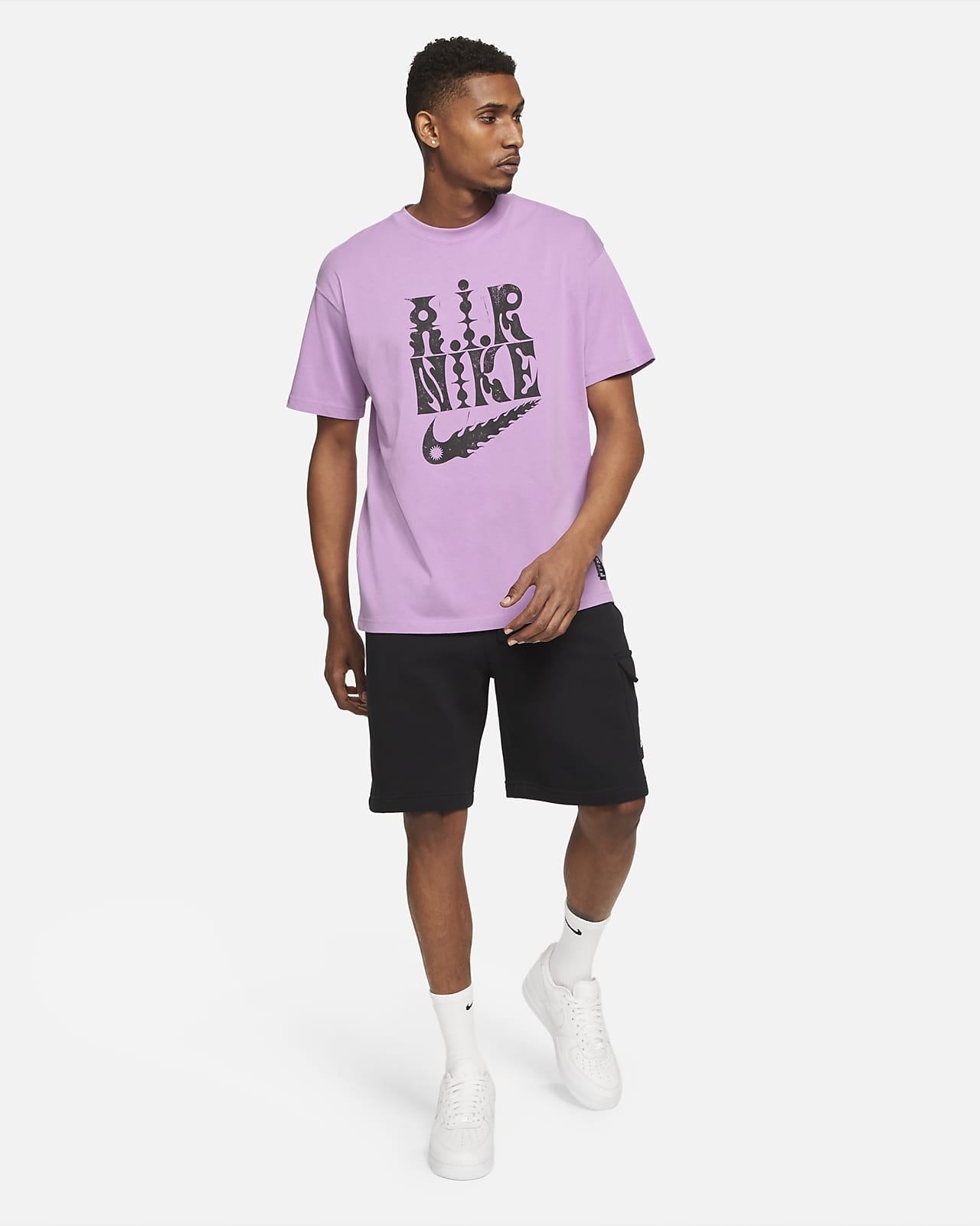 purple nike t shirt mens