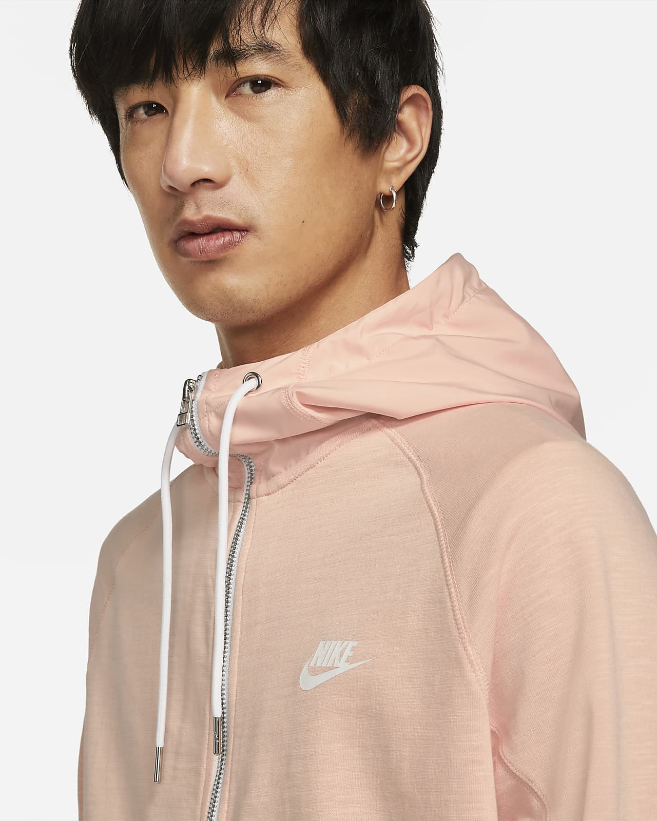 nike sportswear men's modern full zip hoodie