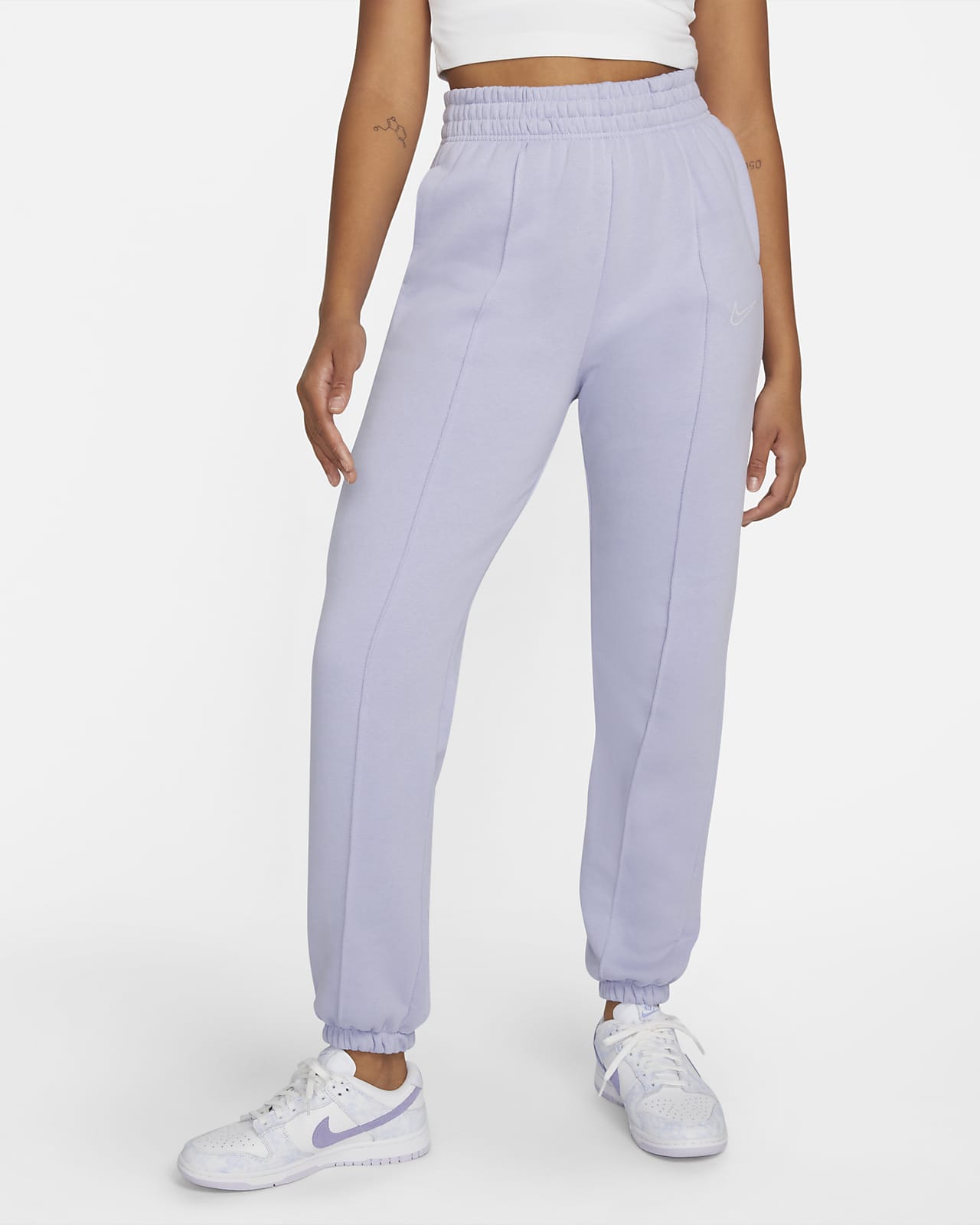 Pantalon en tissu Fleece métallisé Nike Sportswear pour Femme