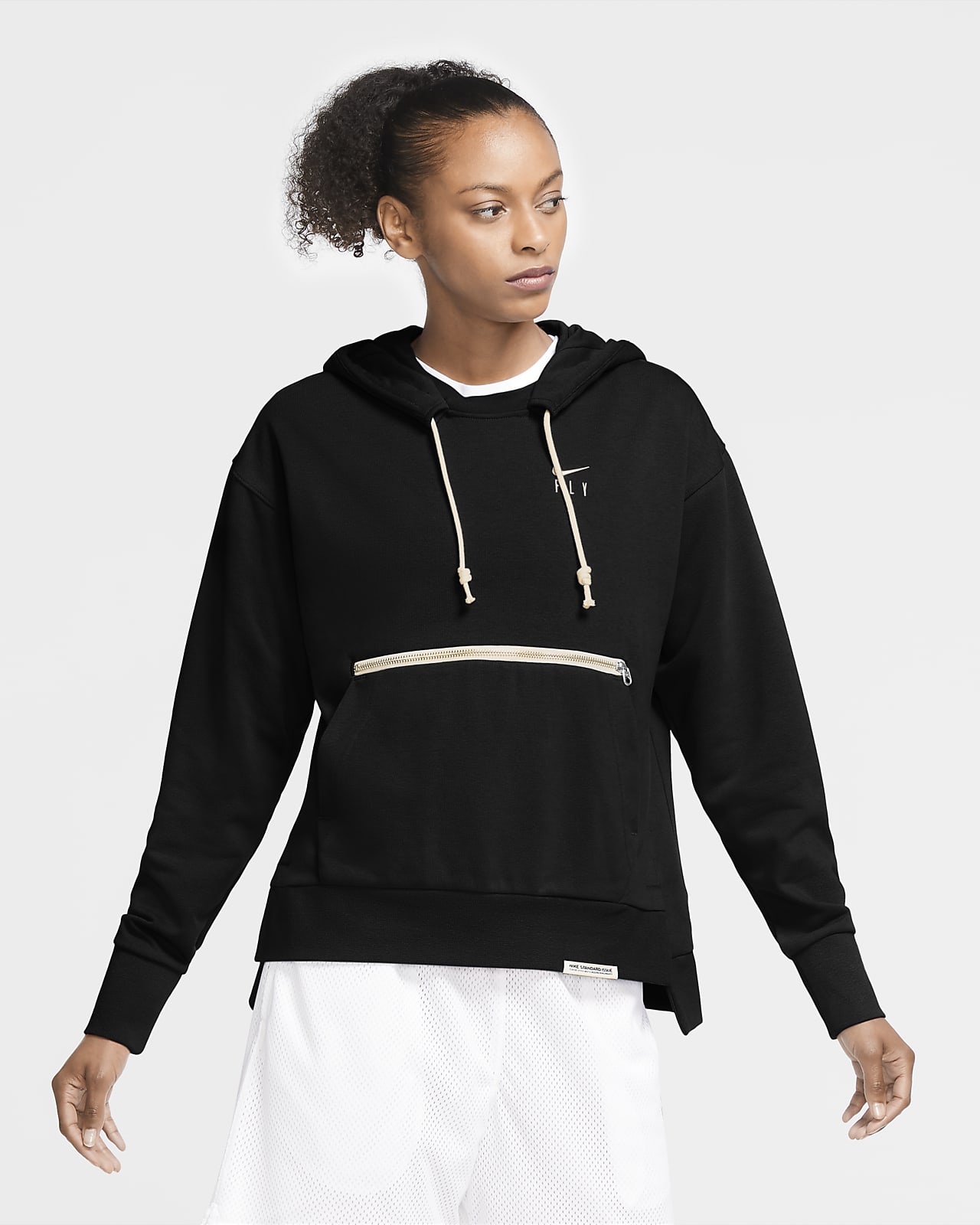 nike swoosh crop overhead hoodie