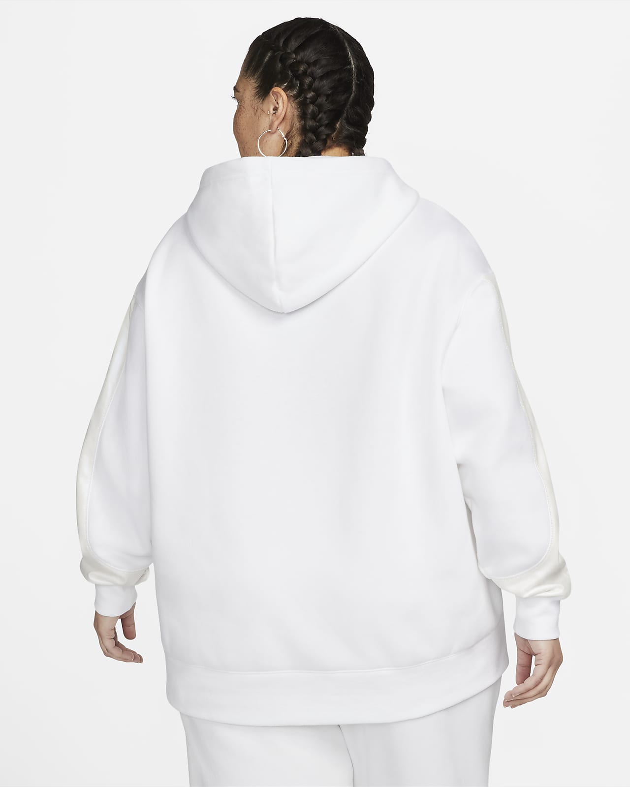 nike graphic hoodie white