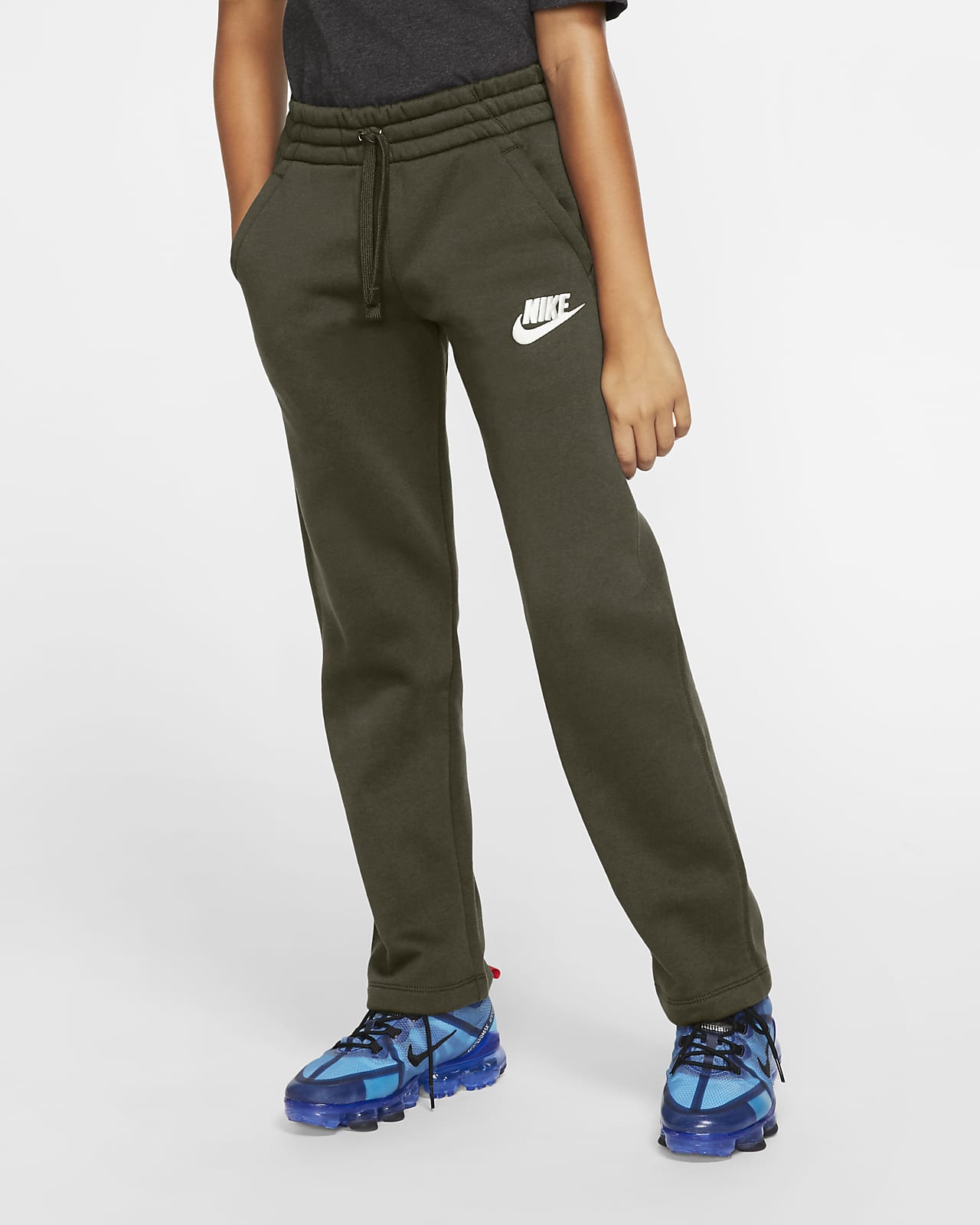 Nike Sportswear Club Fleece Big (Boys') Open-Hem Pants. Nike.com