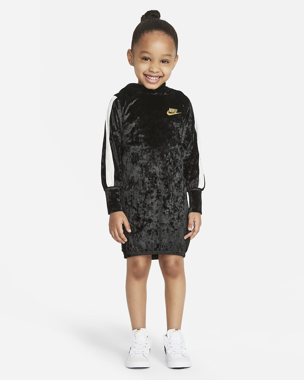 patrouille Vuil vezel Nike Toddler Crushed Velour Hoodie Dress. Nike.com