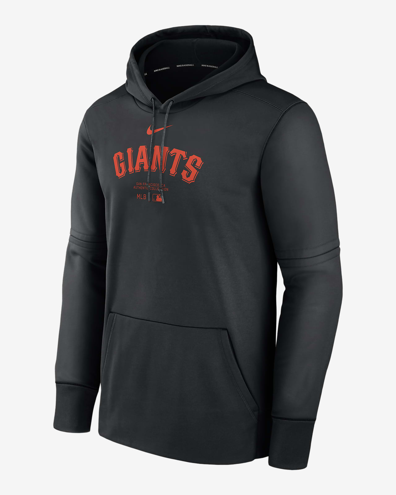 San Francisco Giants Authentic Collection Practice Men's Nike Therma MLB Pullover Hoodie