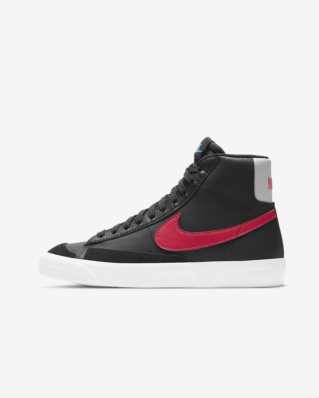 black and red nike blazers