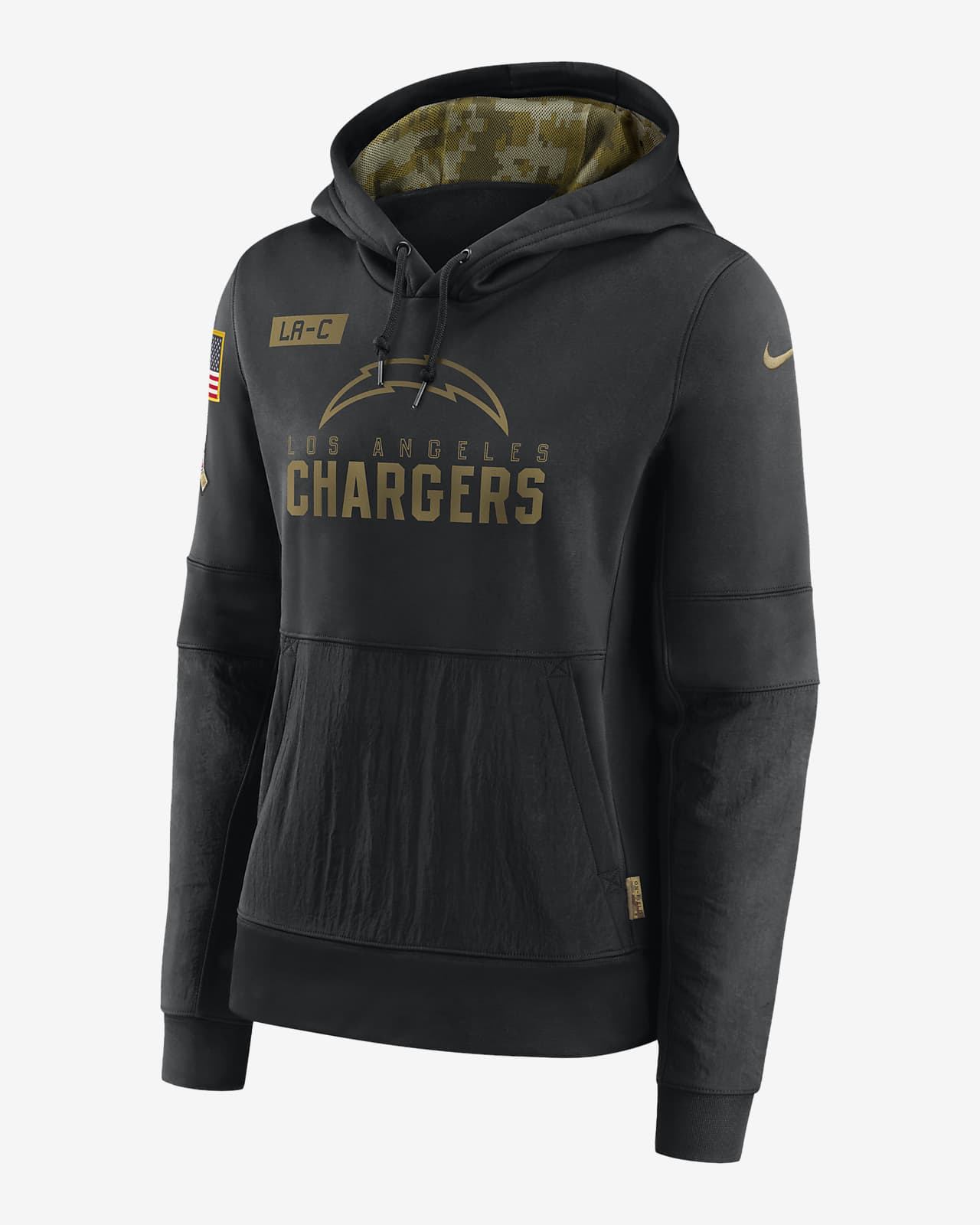 los angeles chargers salute to service hoodie