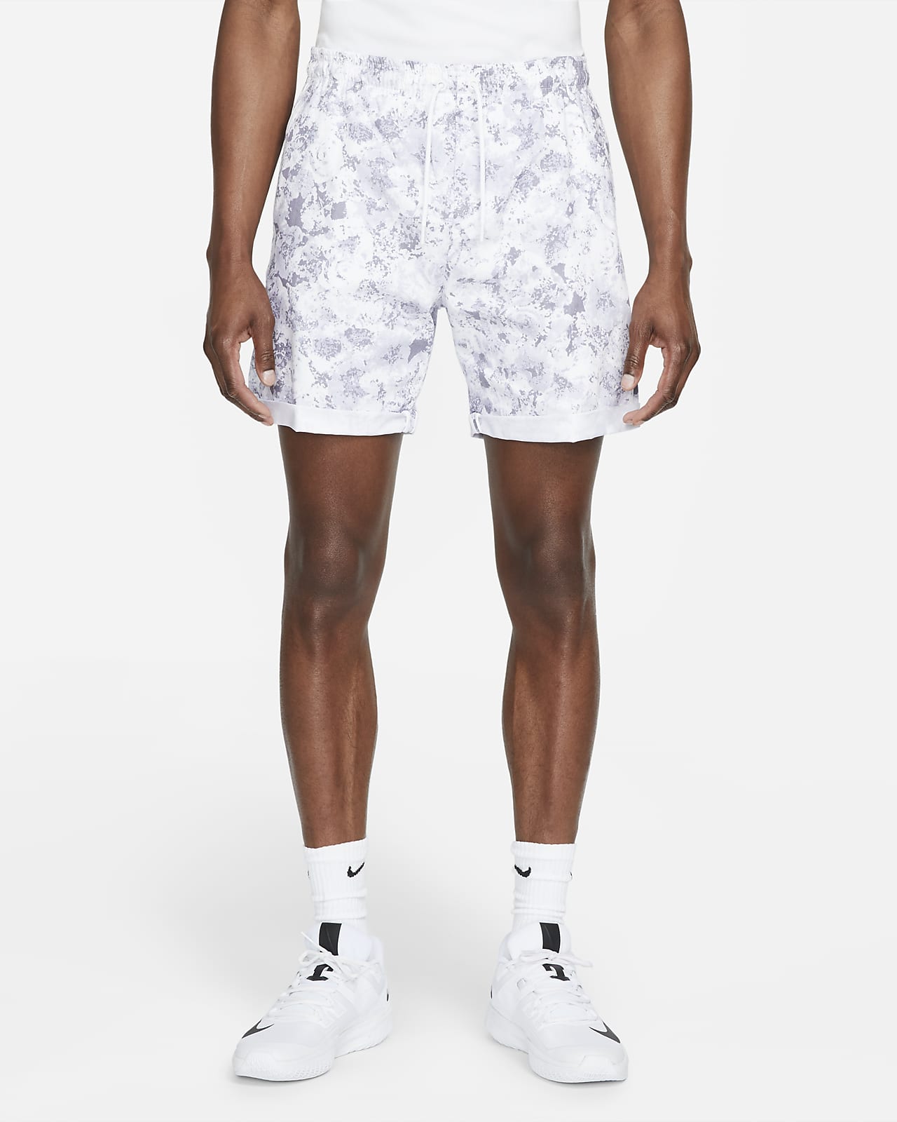 NikeCourt Dri-FIT Tennisshorts met print voor heren