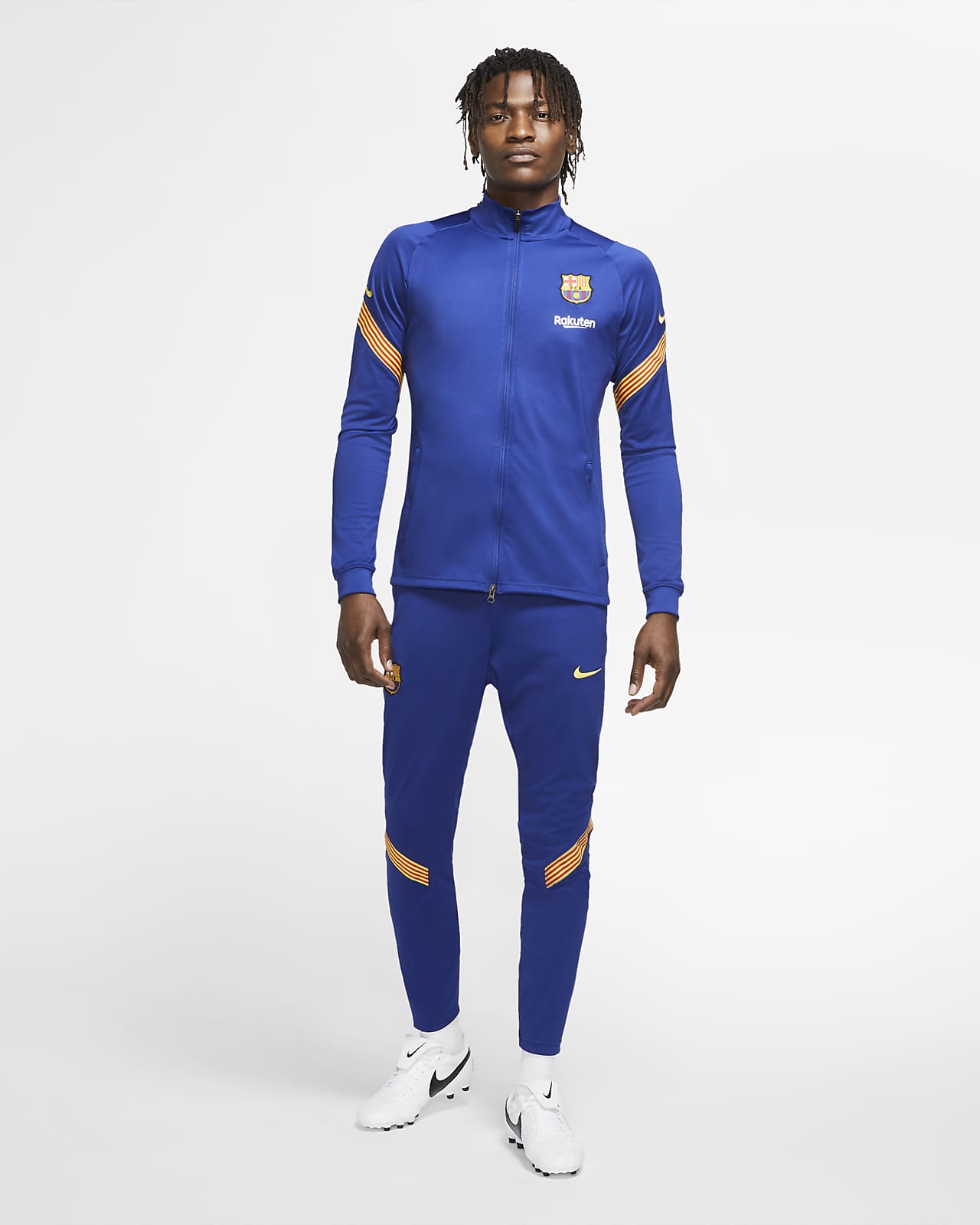 F.C. Barcelona Strike Men's Knit Football Tracksuit. Nike EG