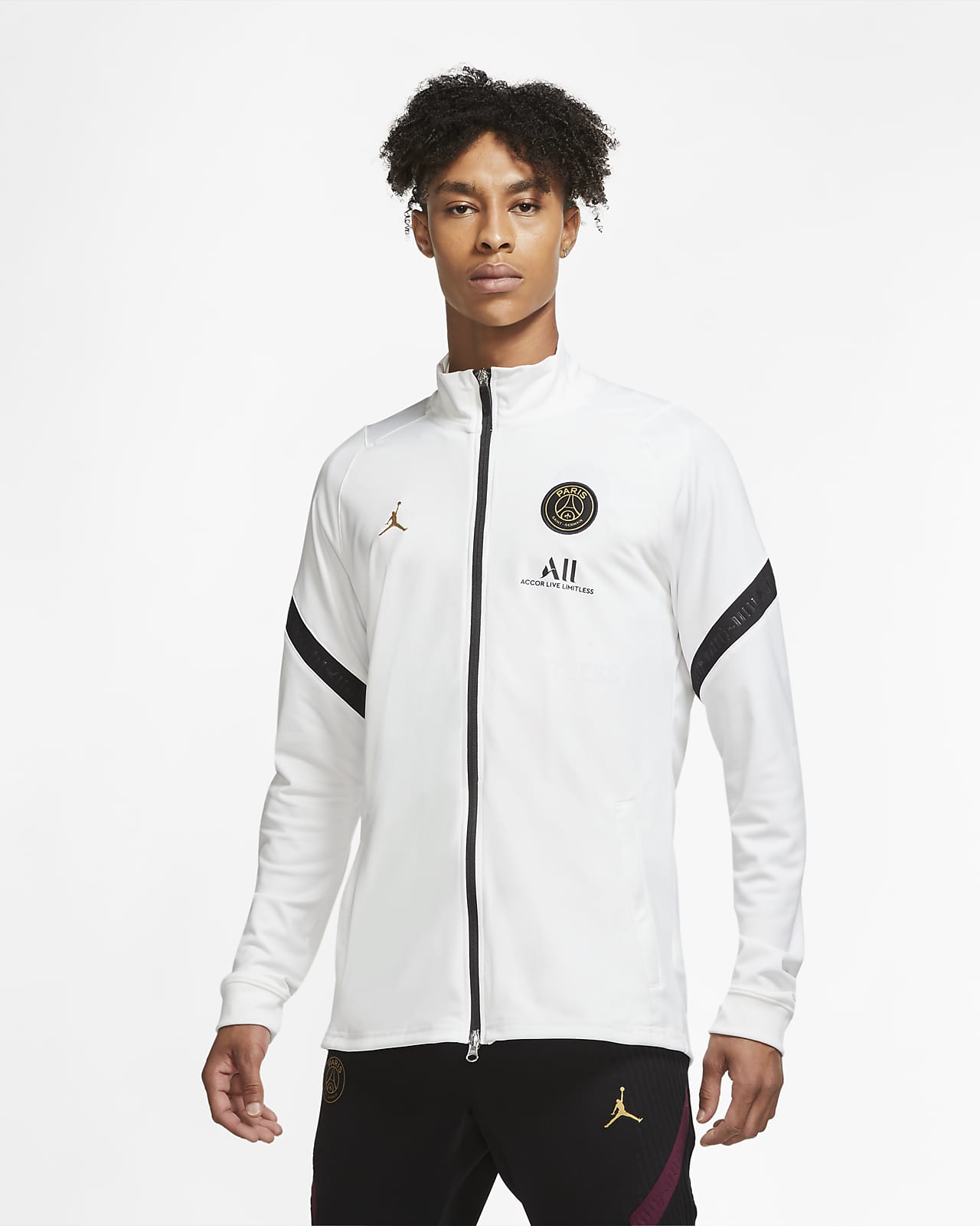 Paris Saint-Germain Strike Men's Knit Soccer Track Jacket. Nike JP